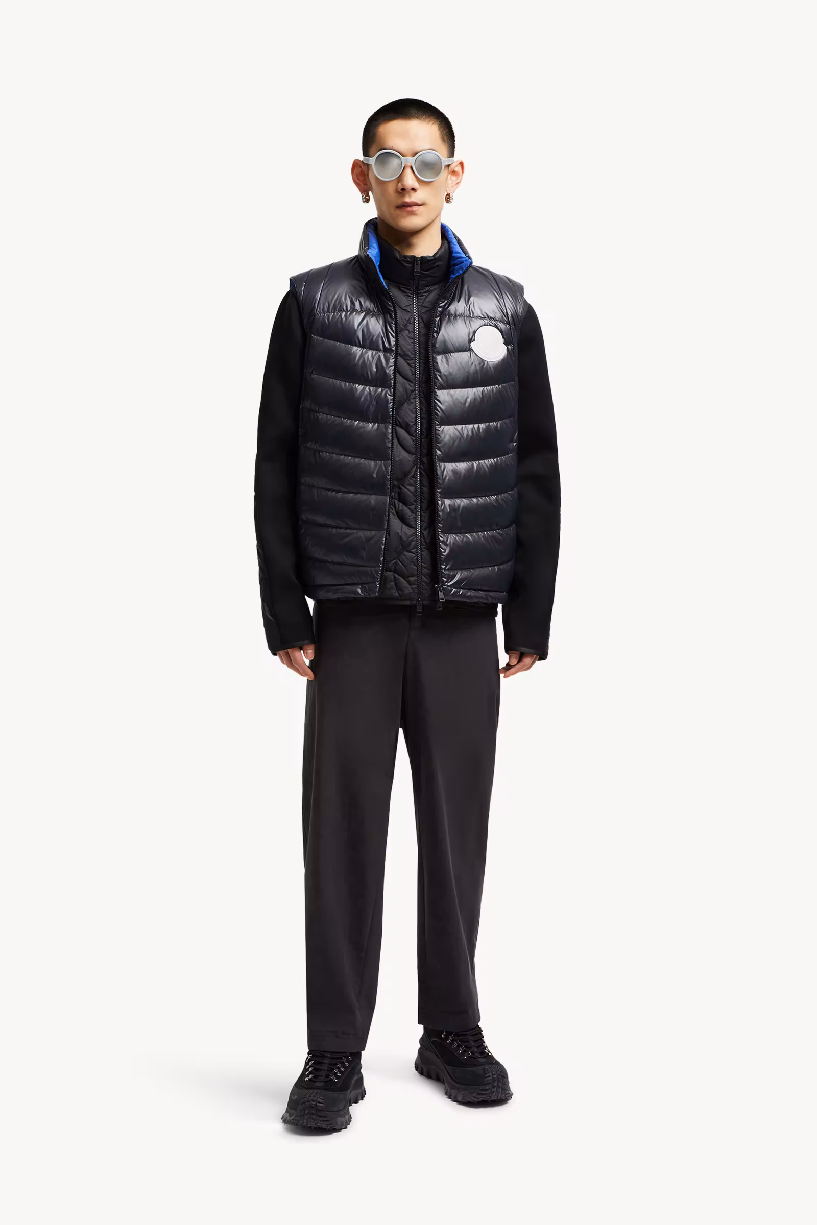 Menelao Hooded Curvy-Quilted Down Vest