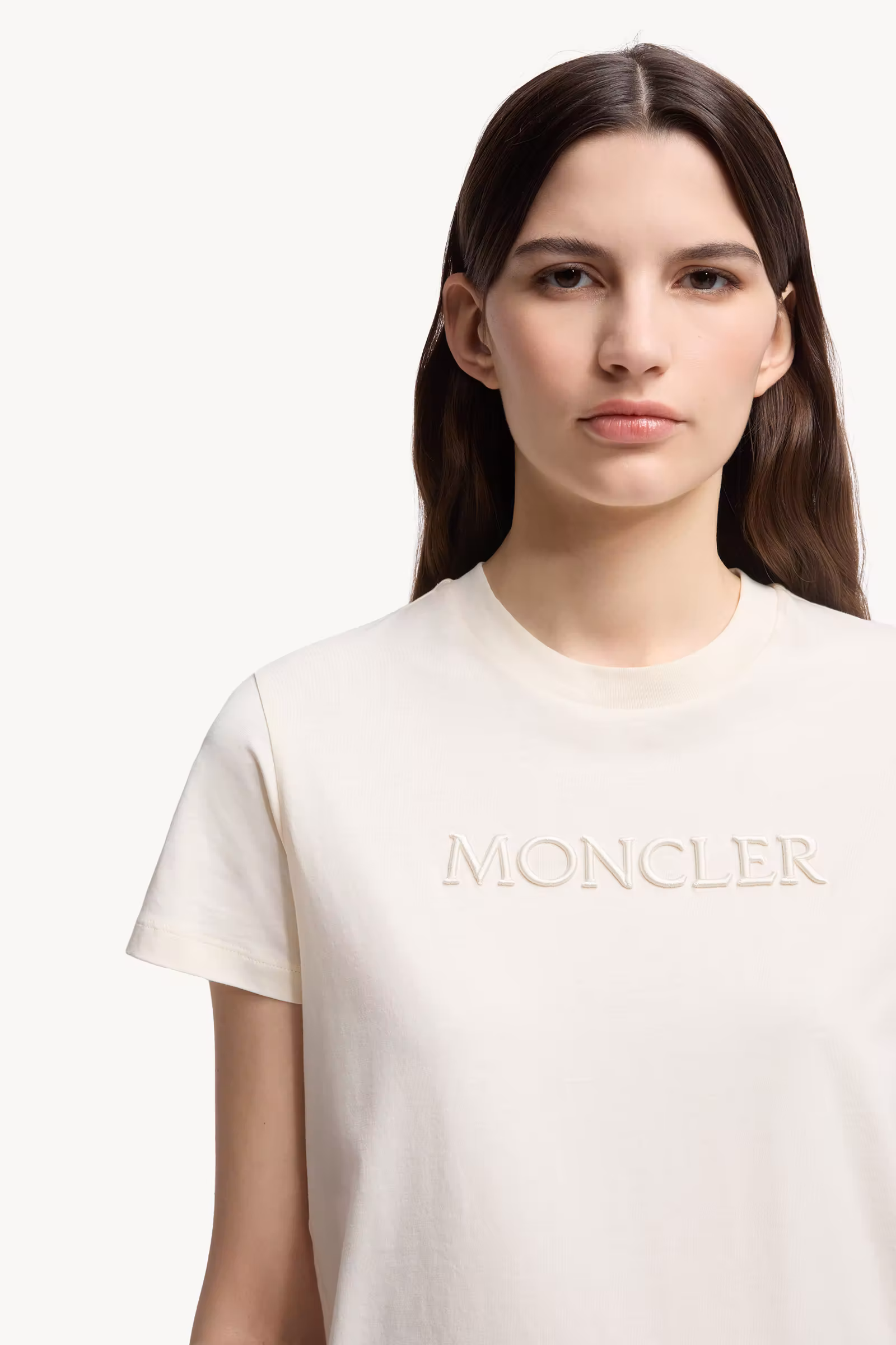 Embroidered Tonal Logo Cotton T-Shirt