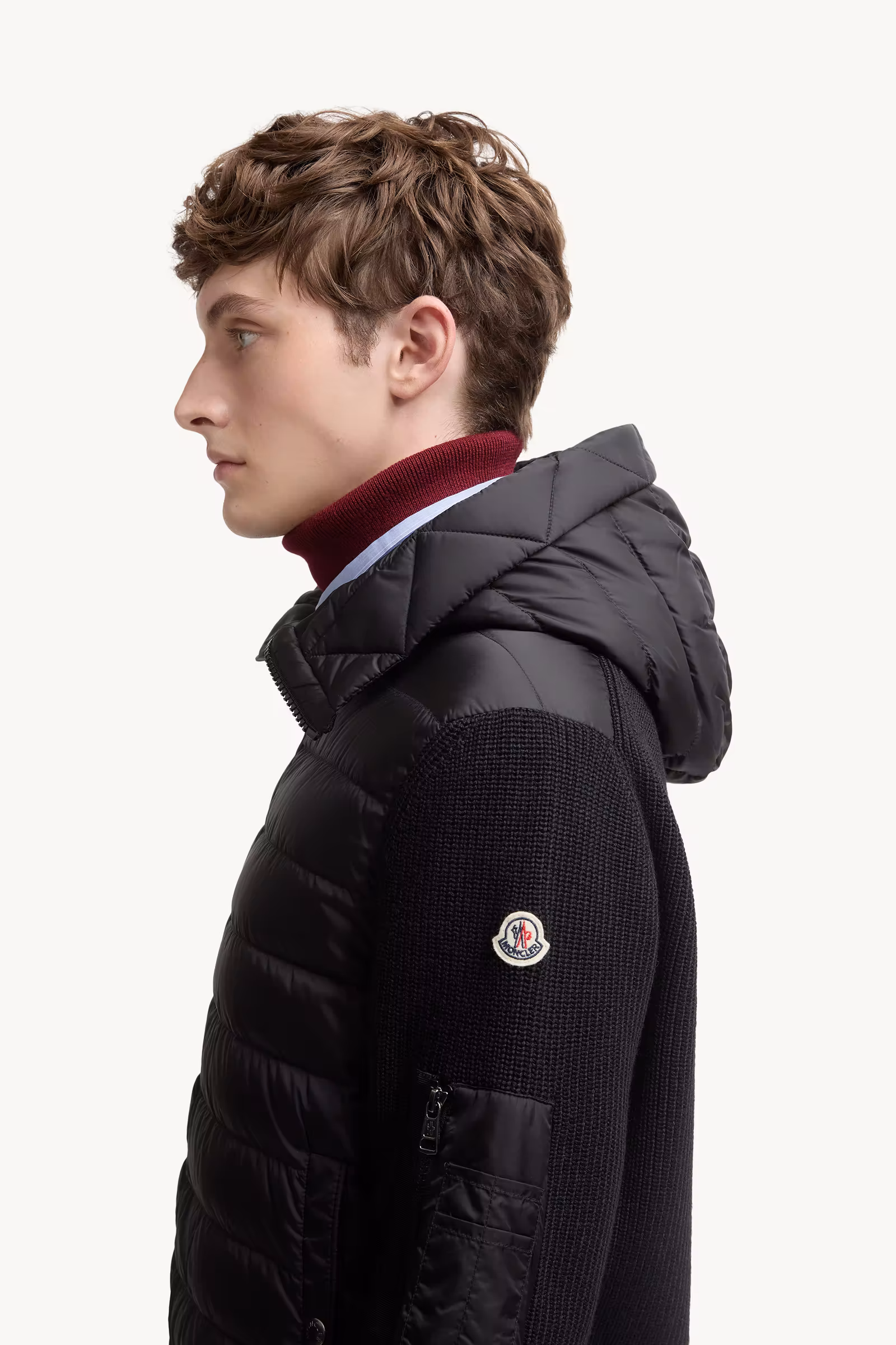 Padded Zip-Up Cardigan