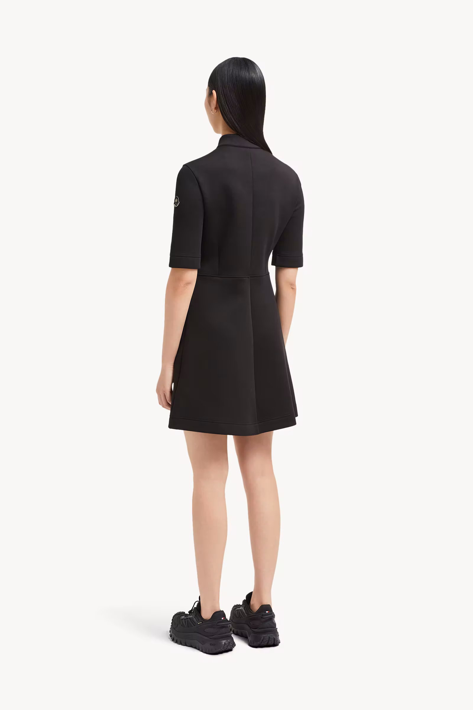Year of the Snake Patch Neoprene Mini Dress