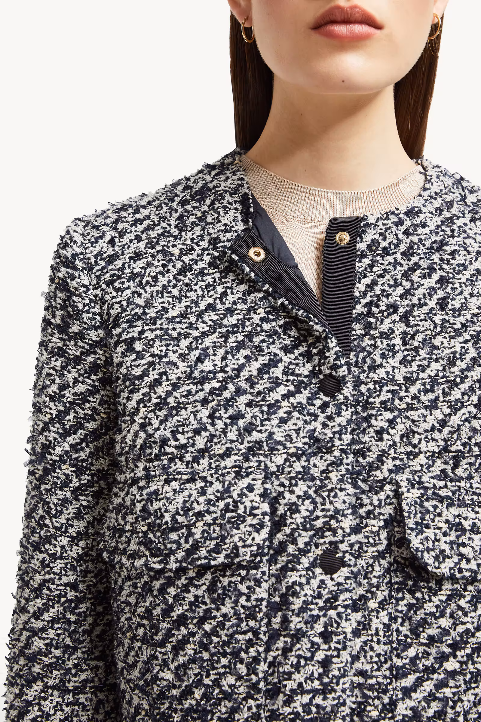 Dauphin Tweed Short Down Jacket