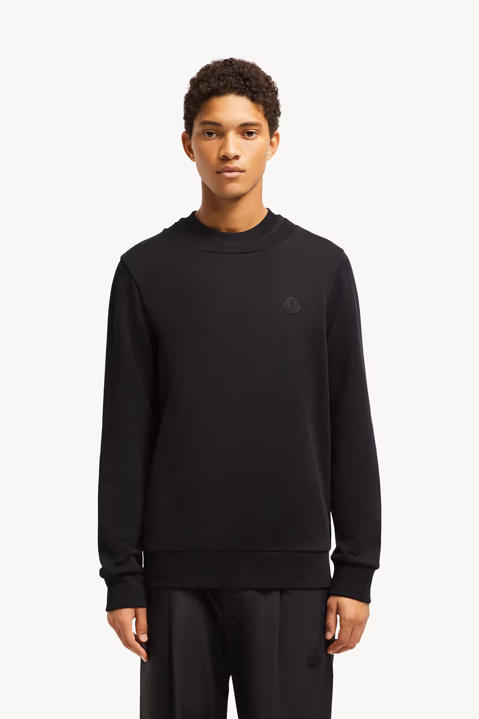 Double Collar Cotton Sweatshirt