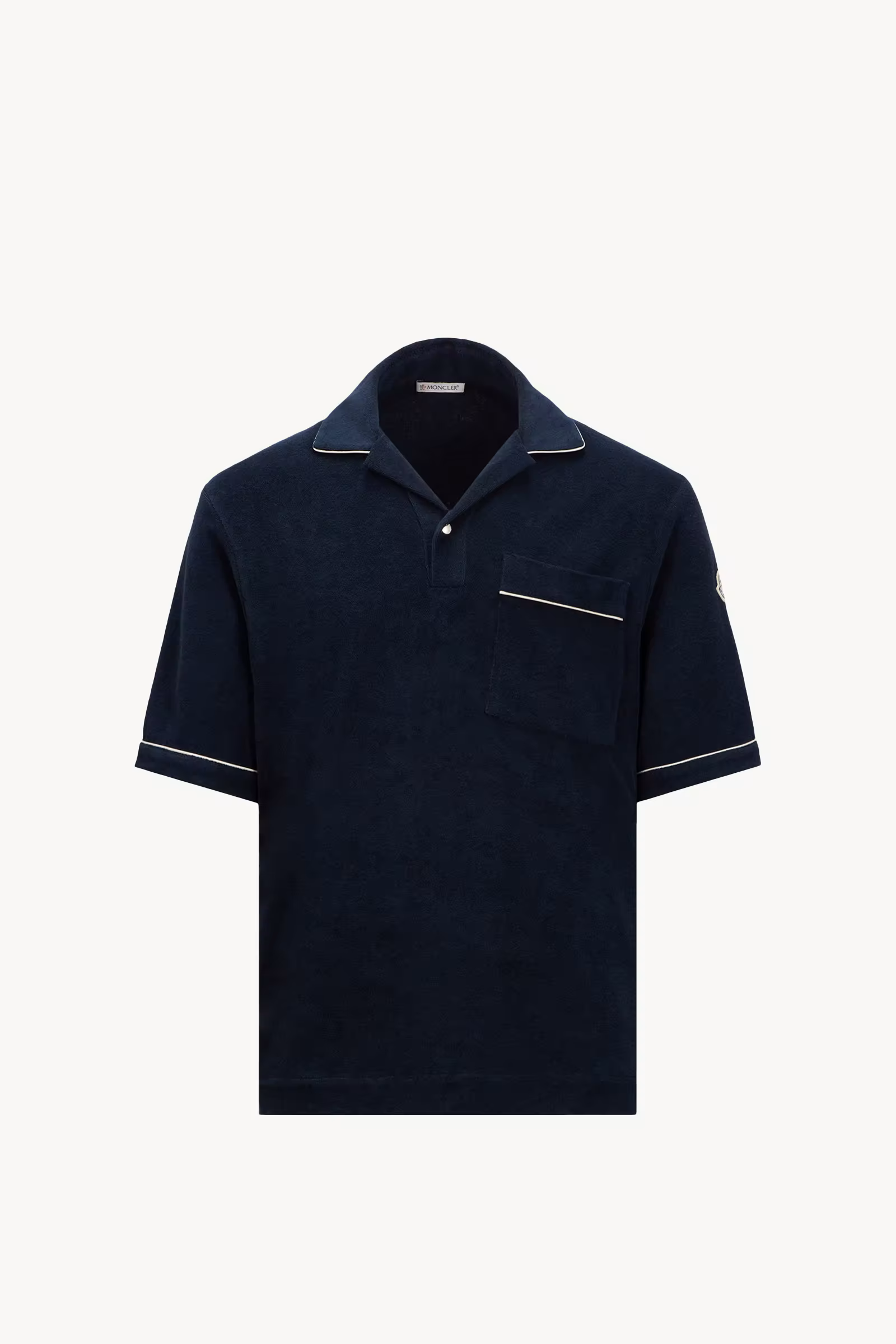 Cotton Terry Cloth Polo Shirt