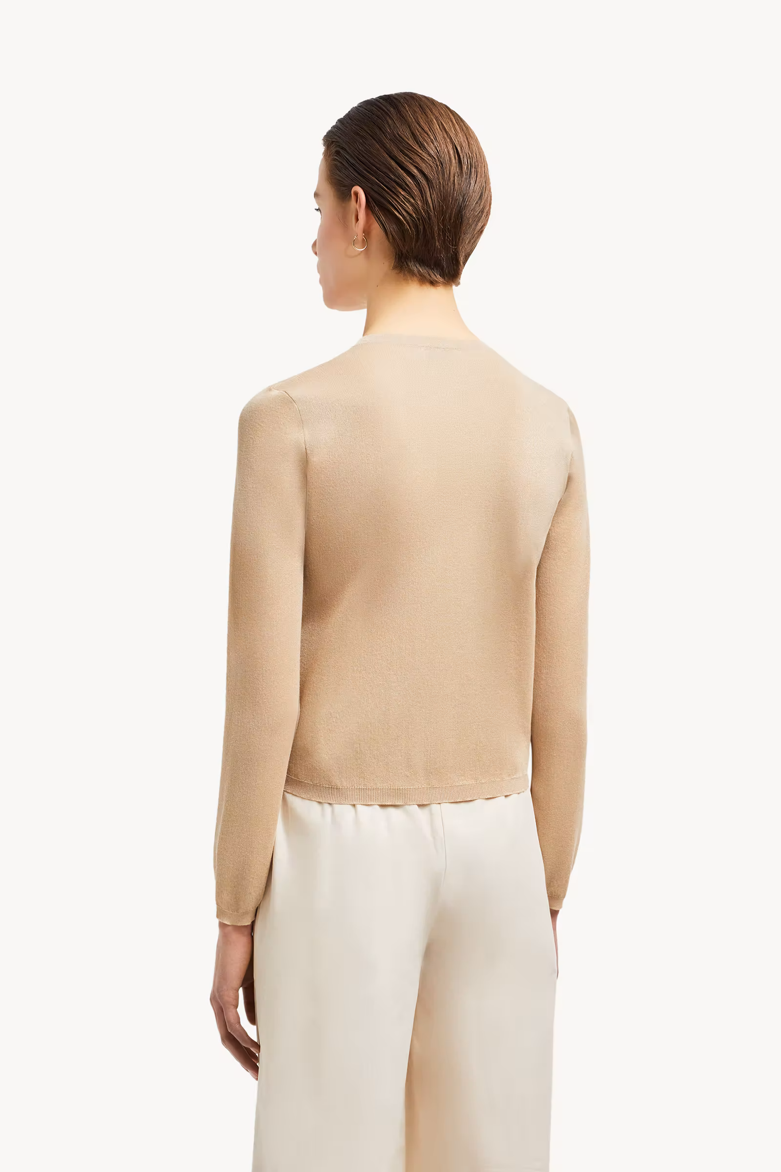 Embroidered Logo Cotton Cardigan