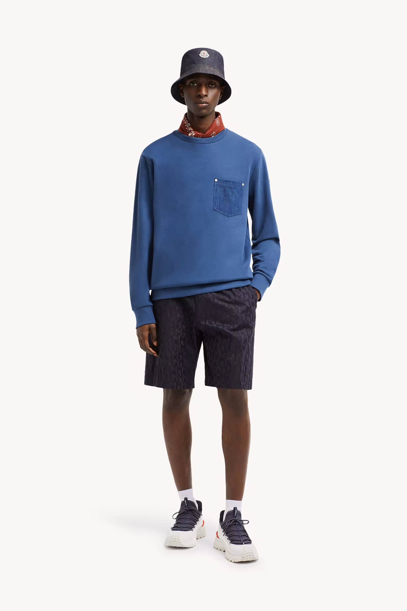 Cotton & Denim Sweatshirt