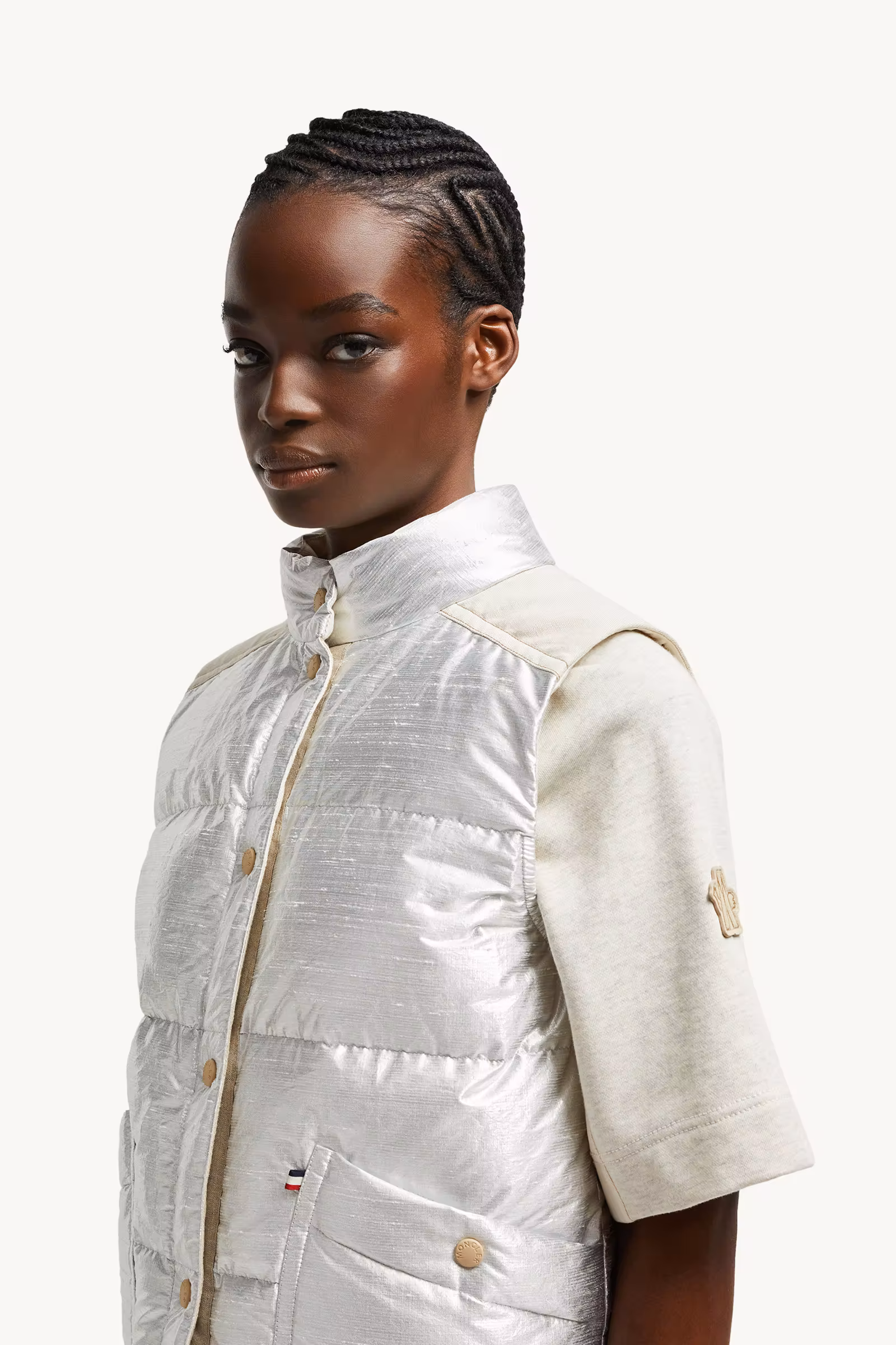 Pinchot Lamé Down Vest