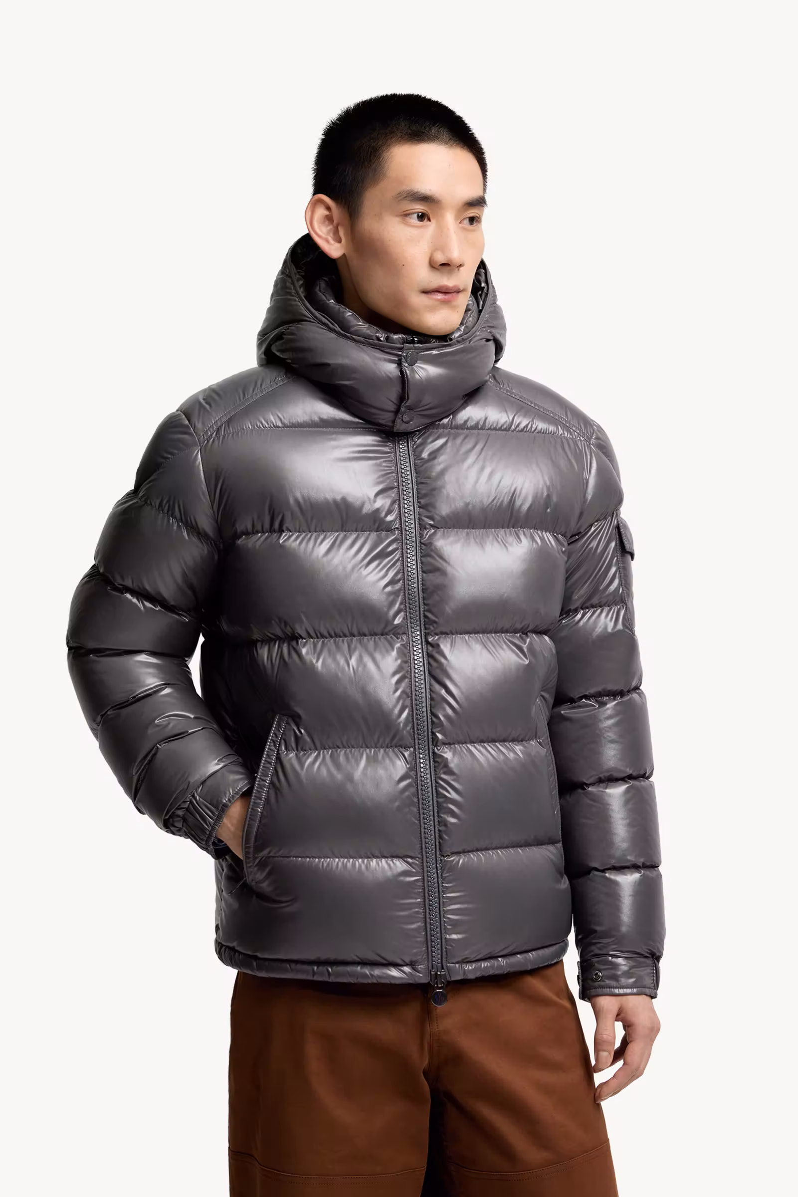 Moncler Maya Hooded Short Down Jacket