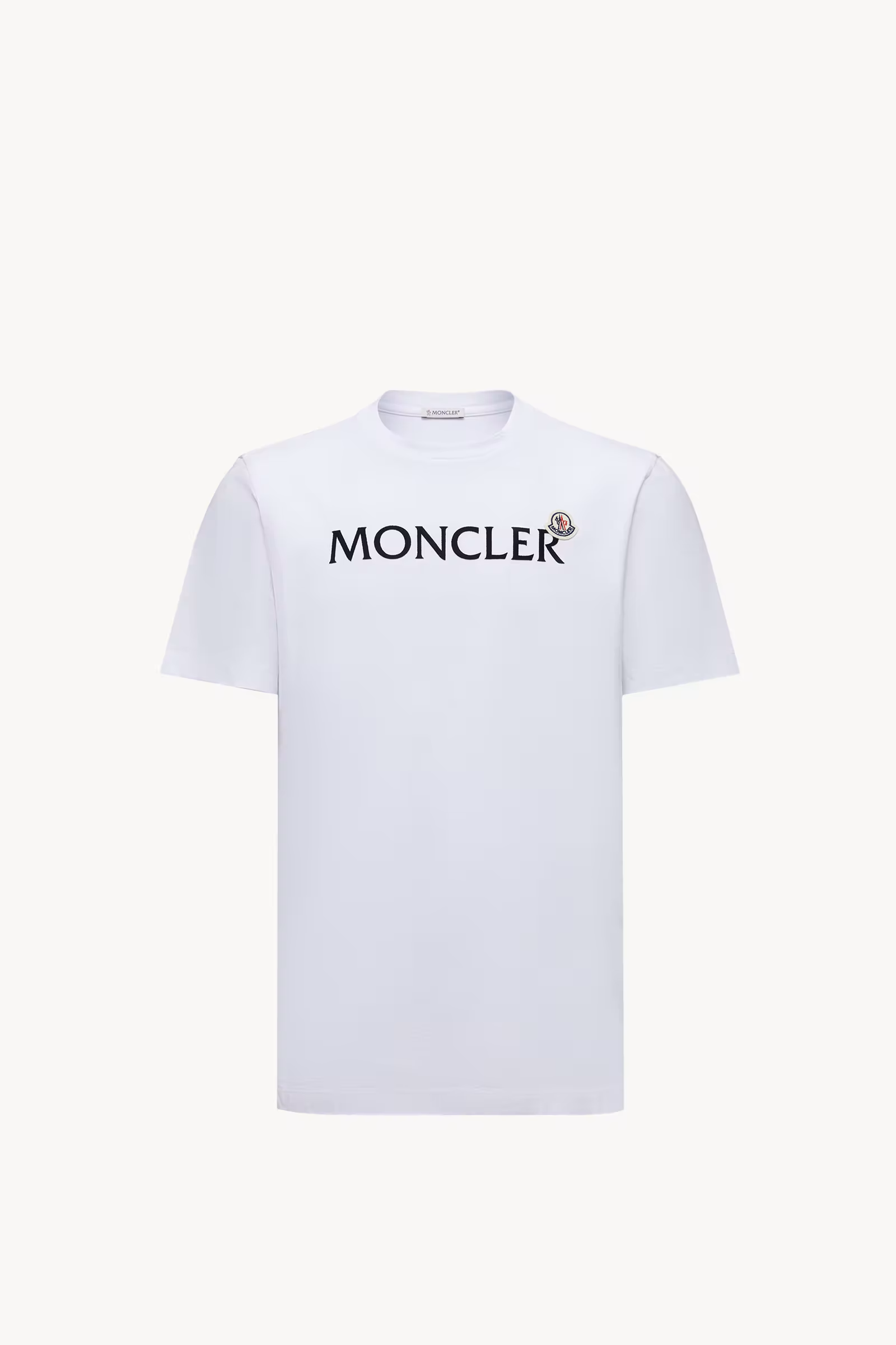 Flocked Logo Cotton T-Shirt