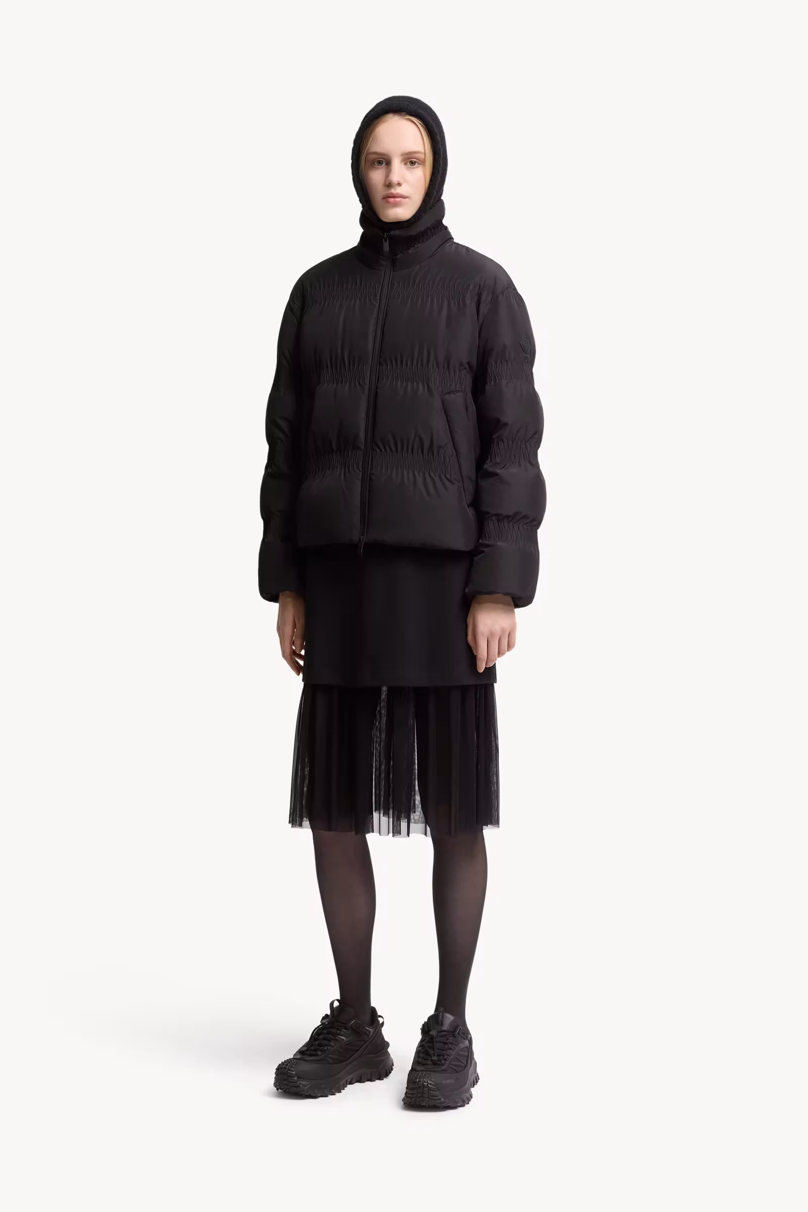 Ravignan Gather-Quilted Short Down Jacket