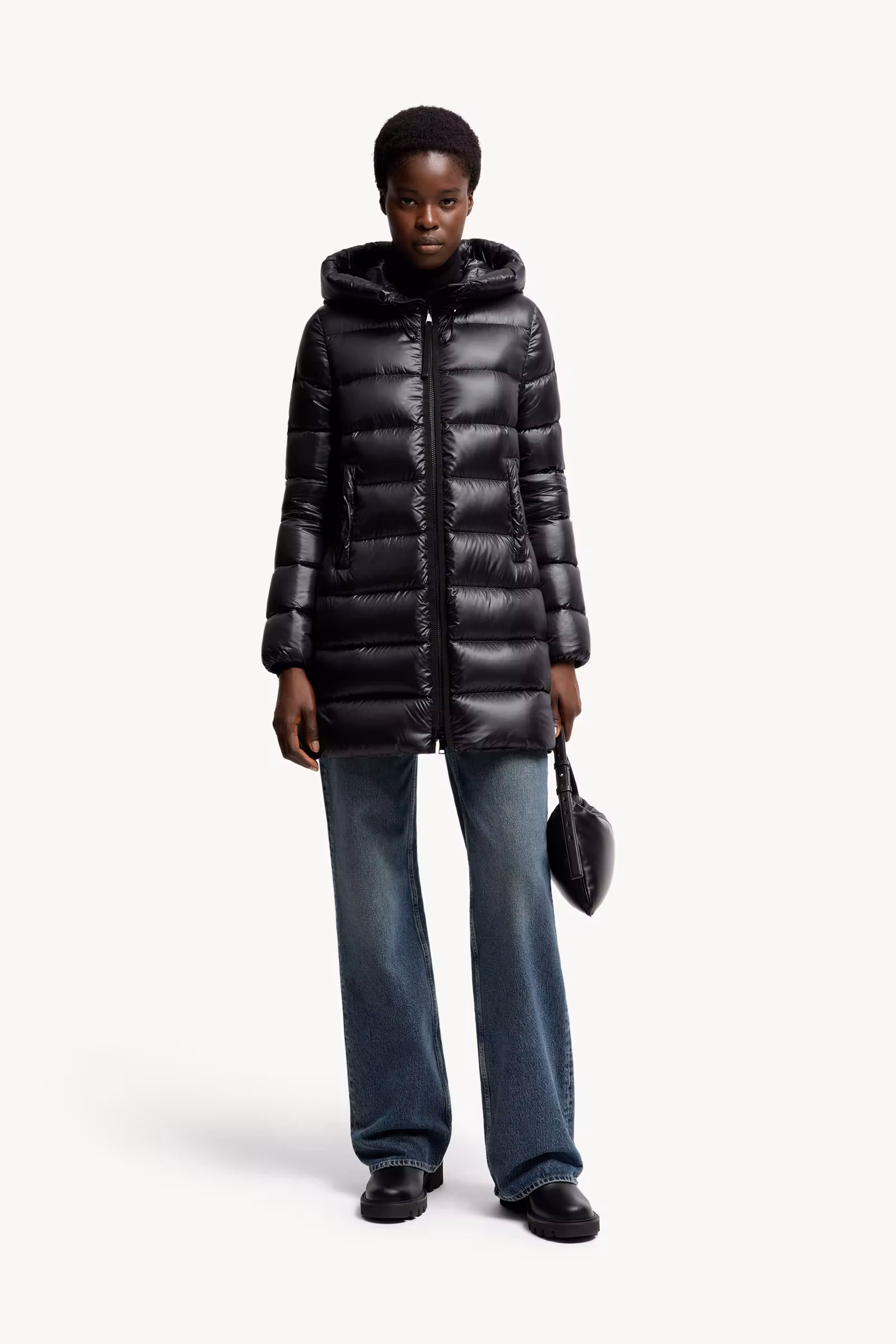 Suyenne Hooded Mid-Length Down Jacket