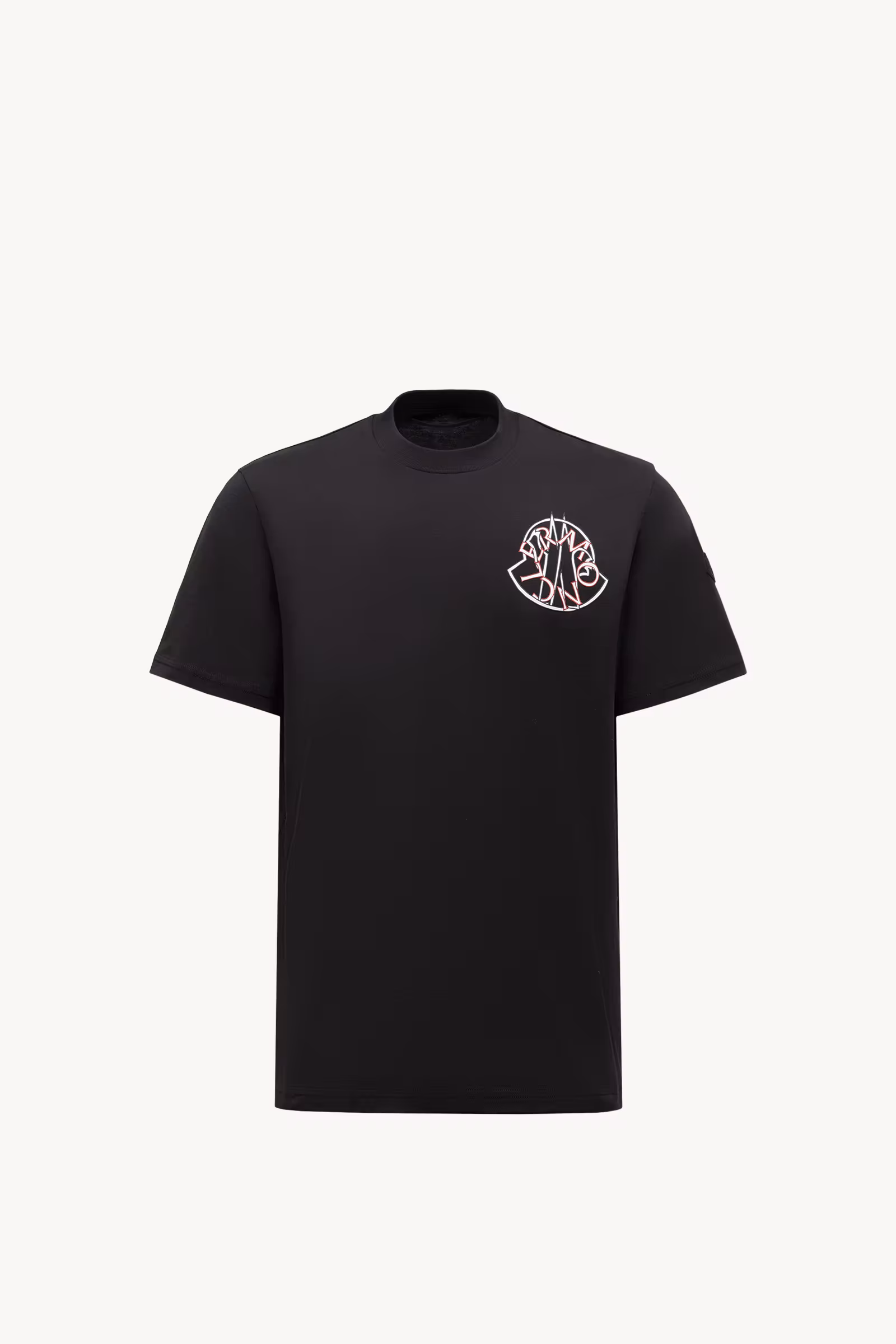 Overlapped Logo Cotton T-Shirt