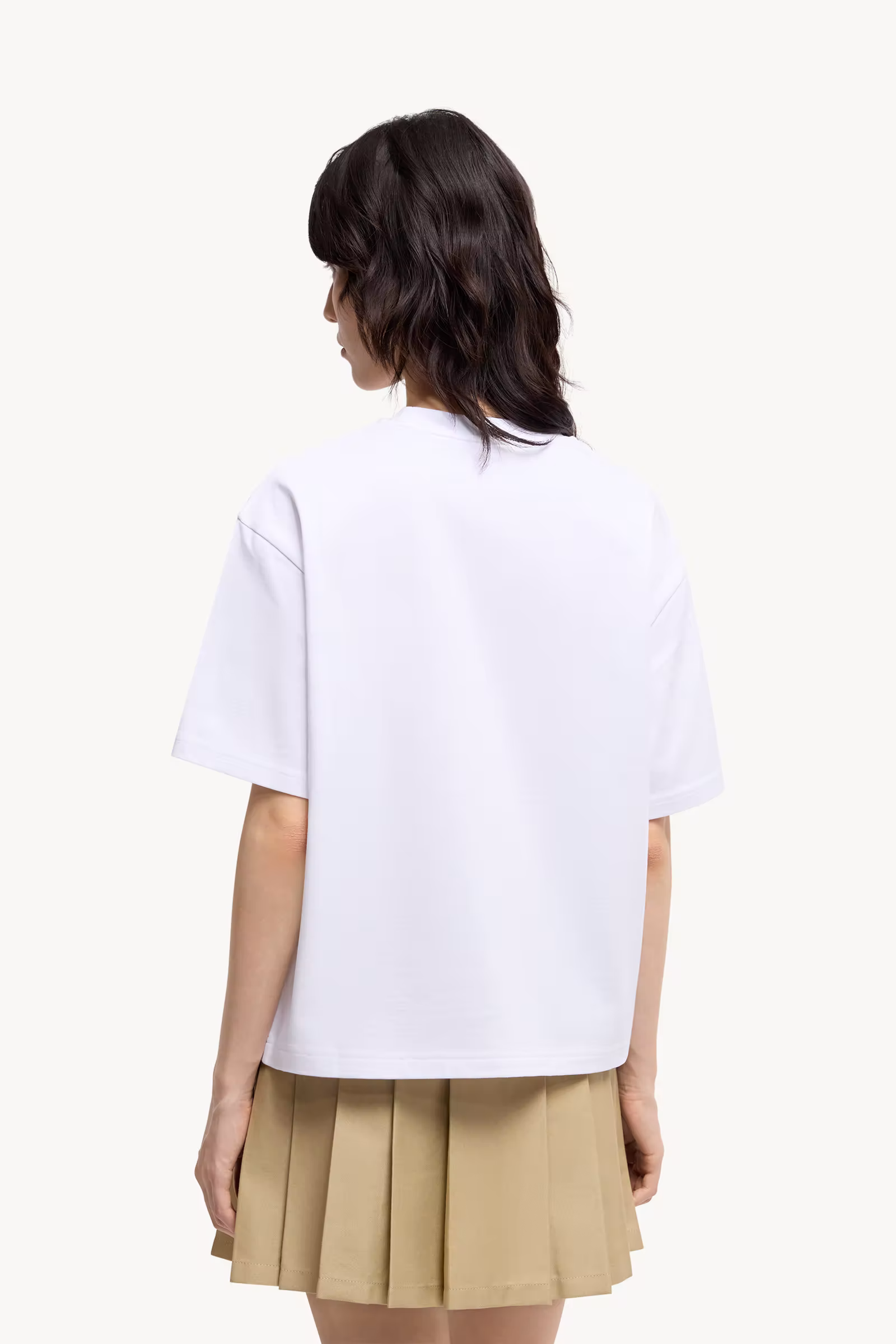 Embroidered Cherry Logo Cotton T-Shirt