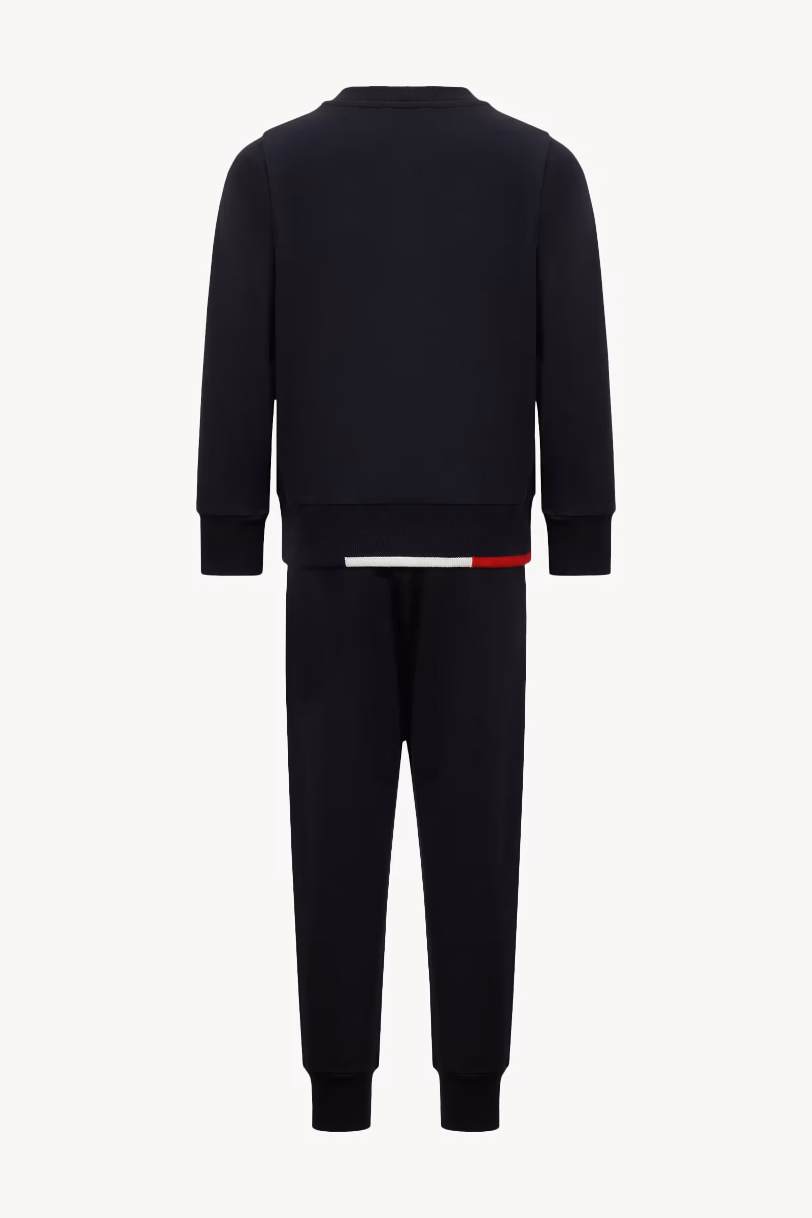 Tricolor-Trimmed Cotton Sweatsuit Set