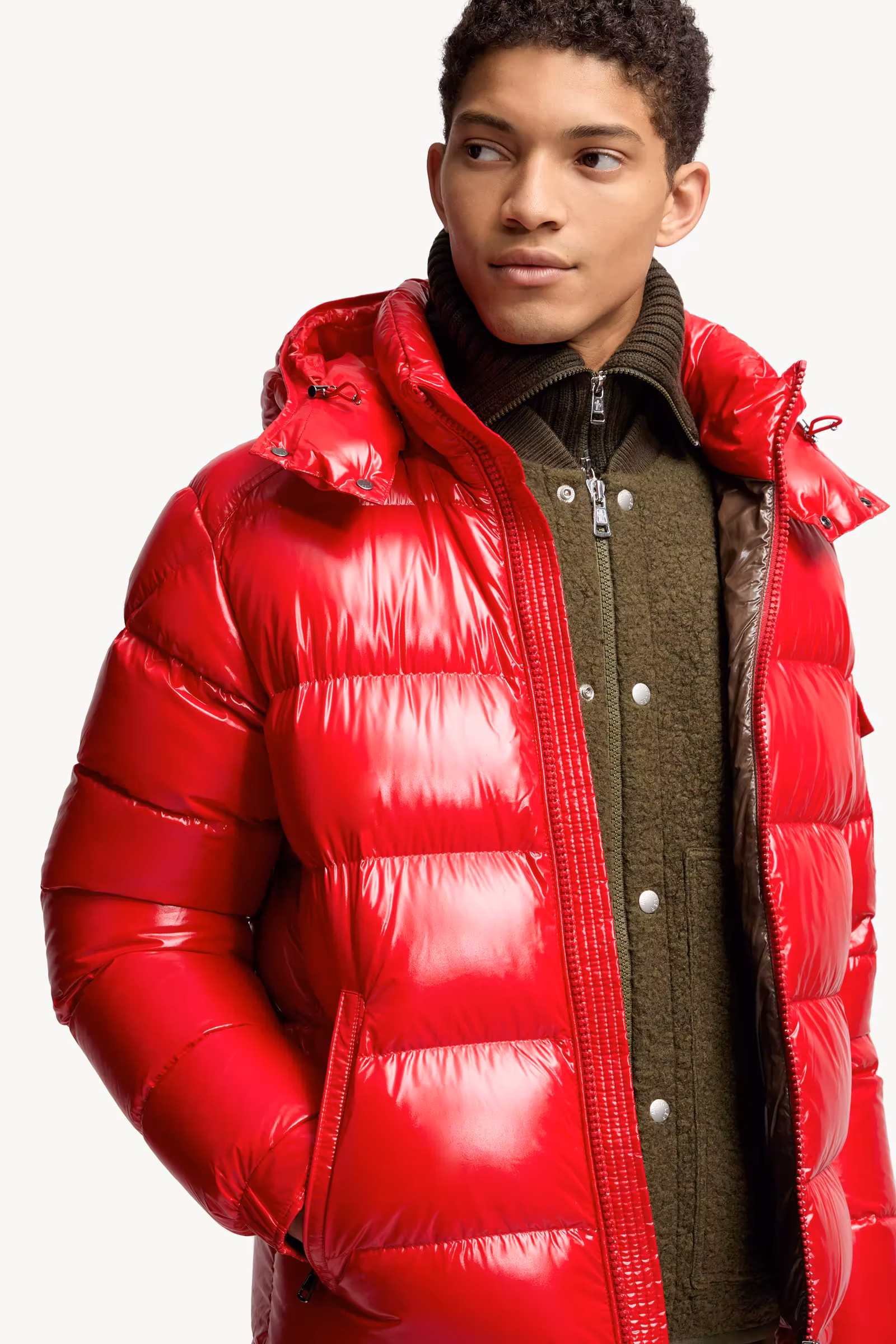 Moncler Maya Hooded Short Down Jacket
