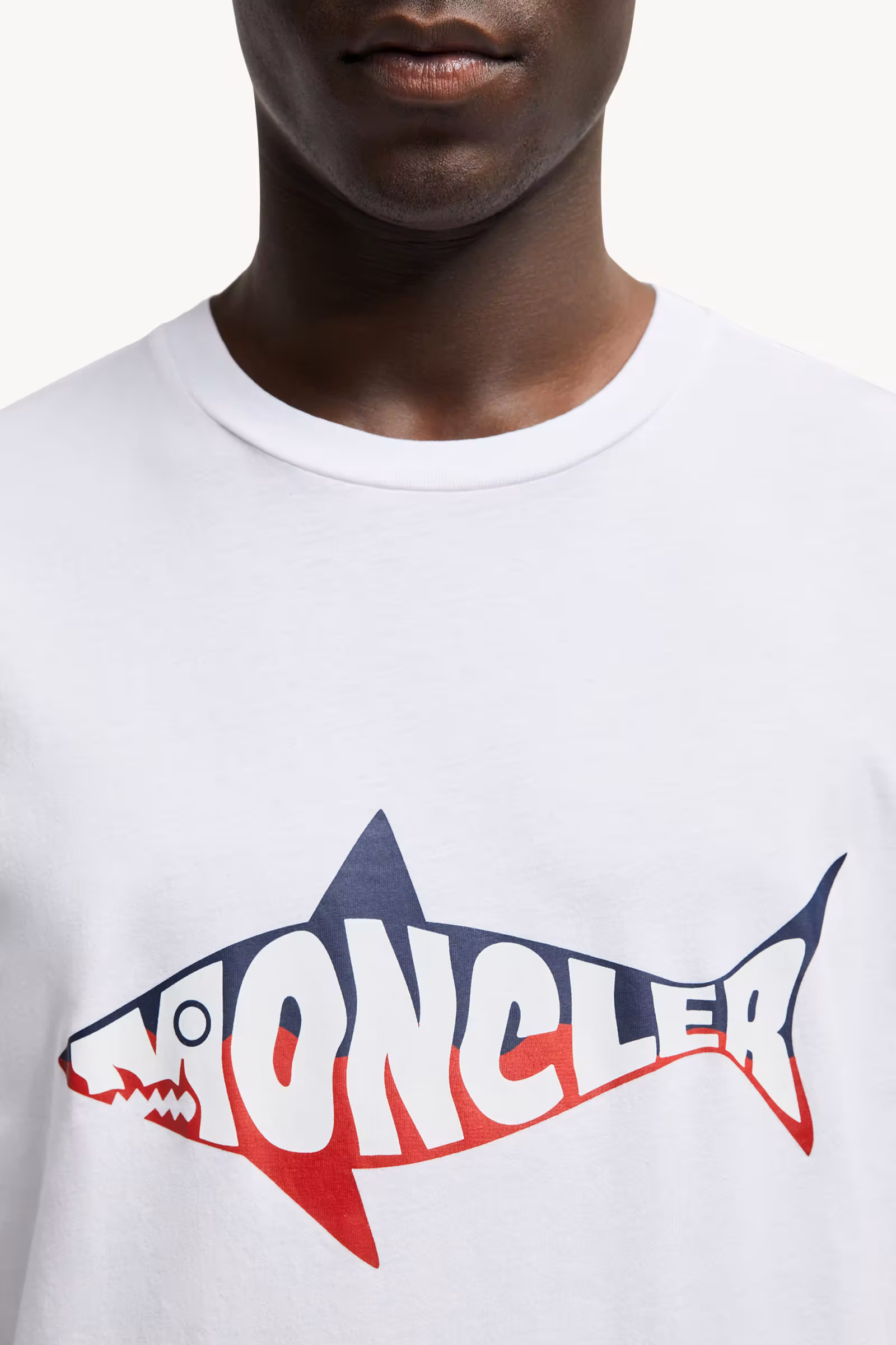Shark Logo Cotton T-Shirt