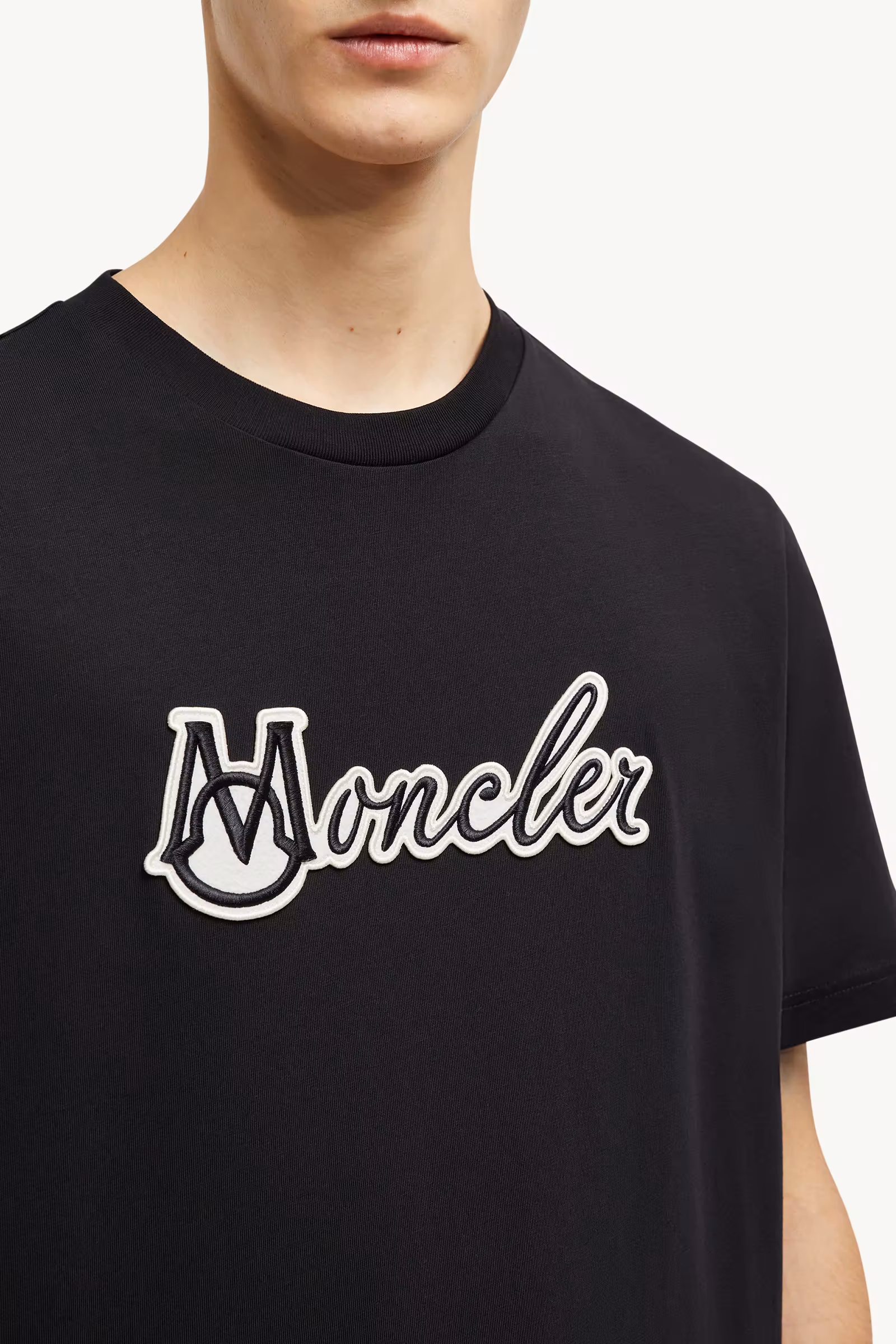 Embroidered Varsity Logo Cotton T-shirt