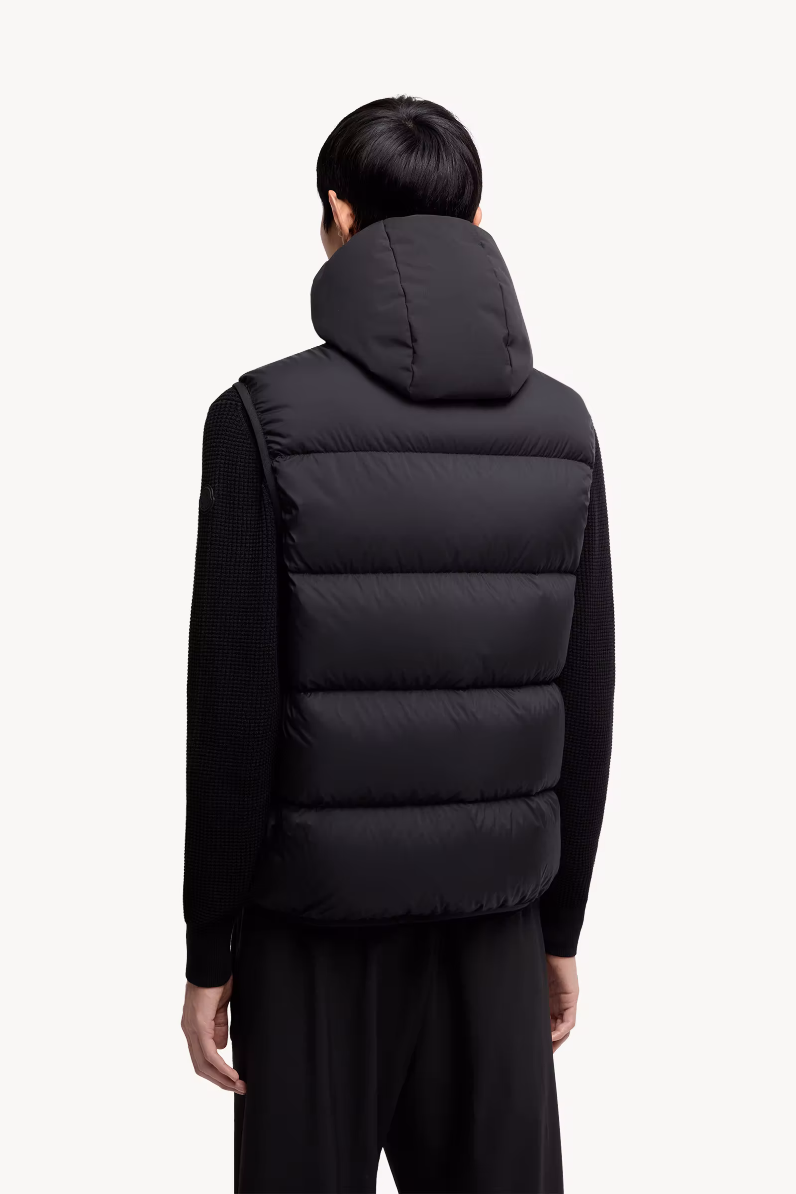Guersac Diagonal-Quilted Hooded Down Vest