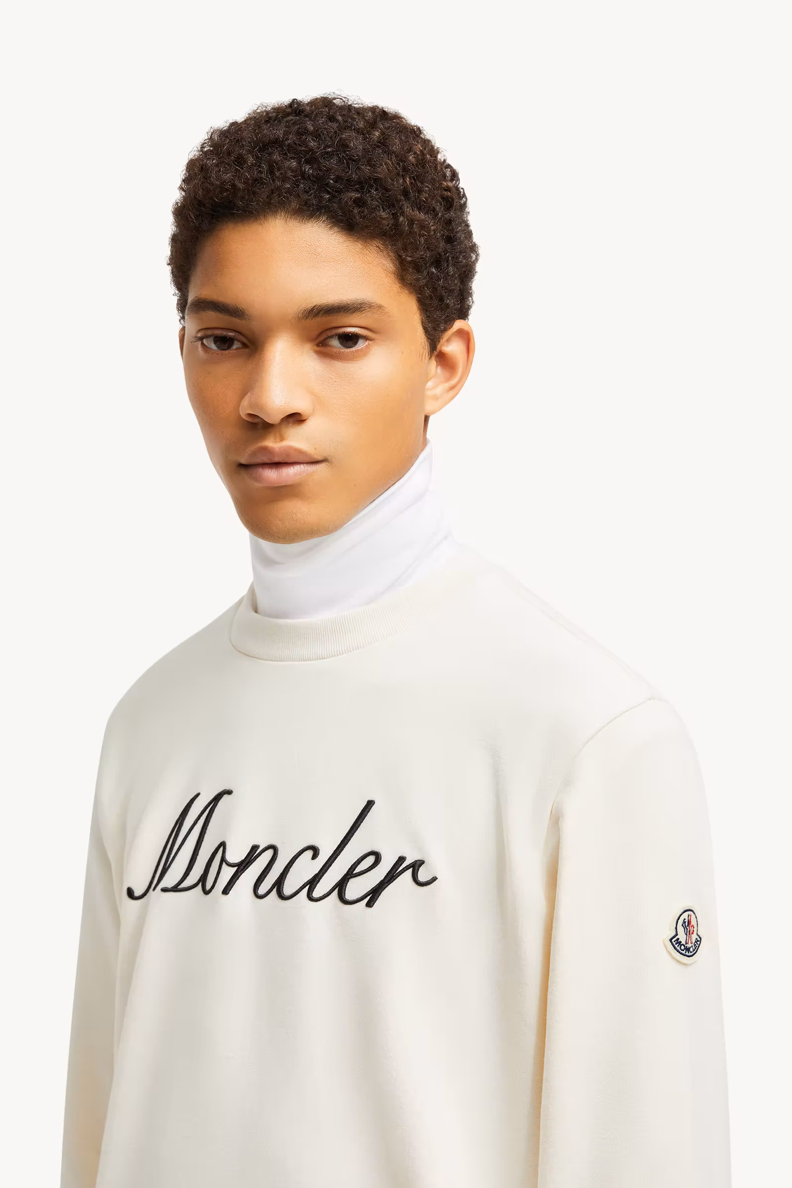 Embroidered Logo Cotton Sweatshirt