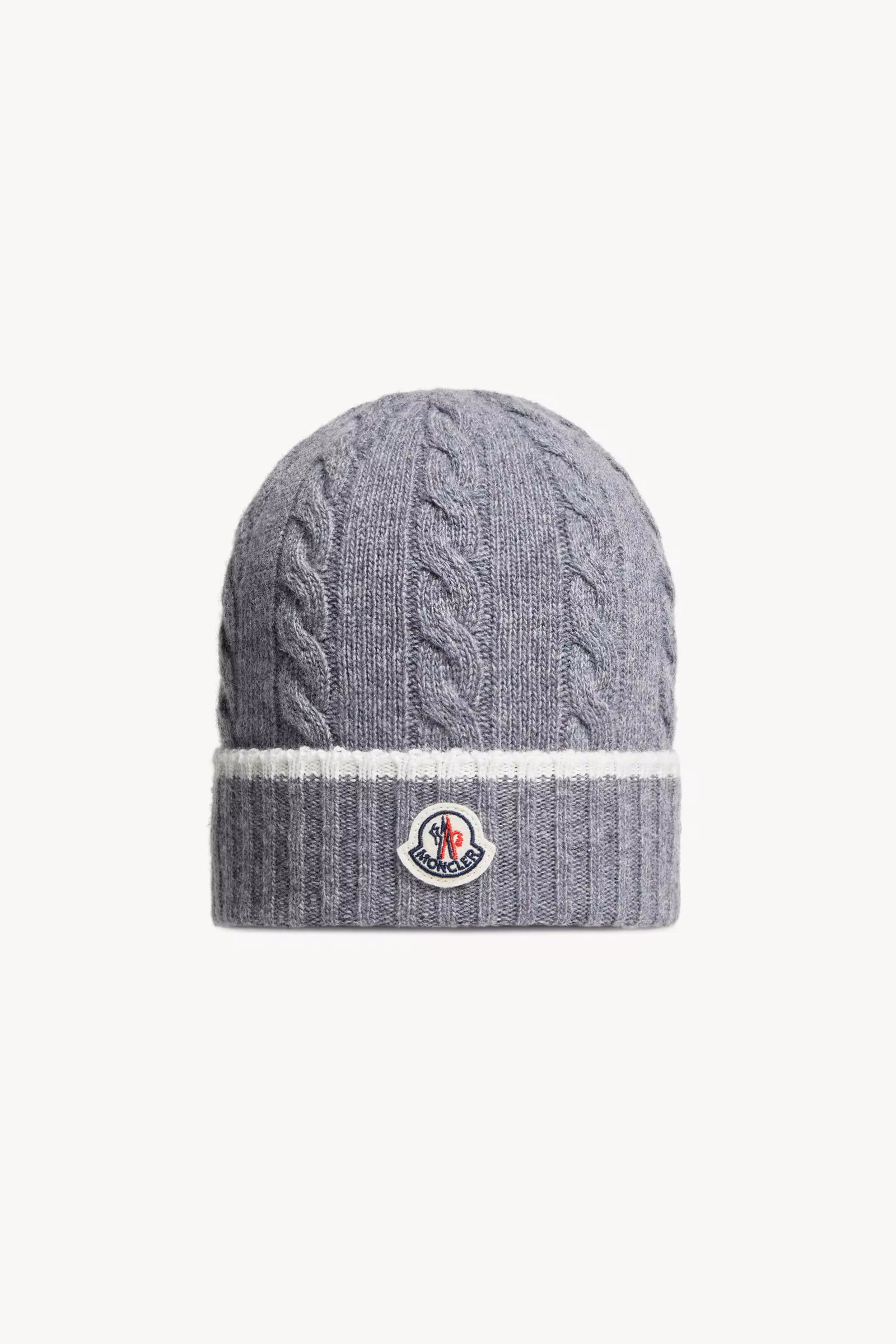 Stripe-Trimmed Wool Beanie