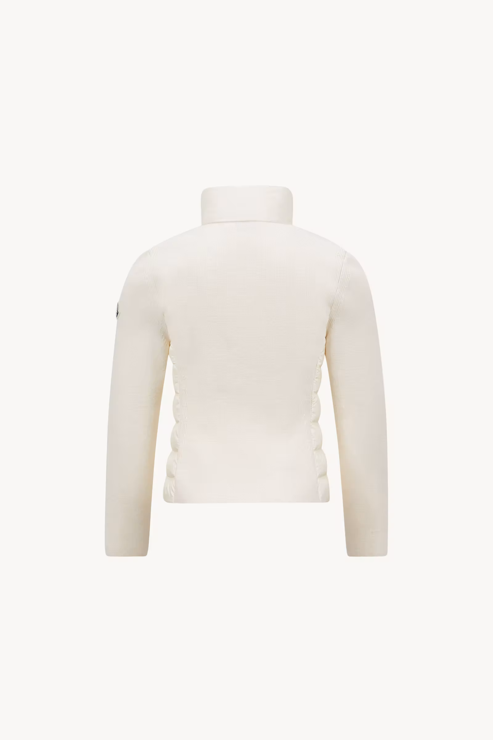 Padded Wool Zip-Up Cardigan