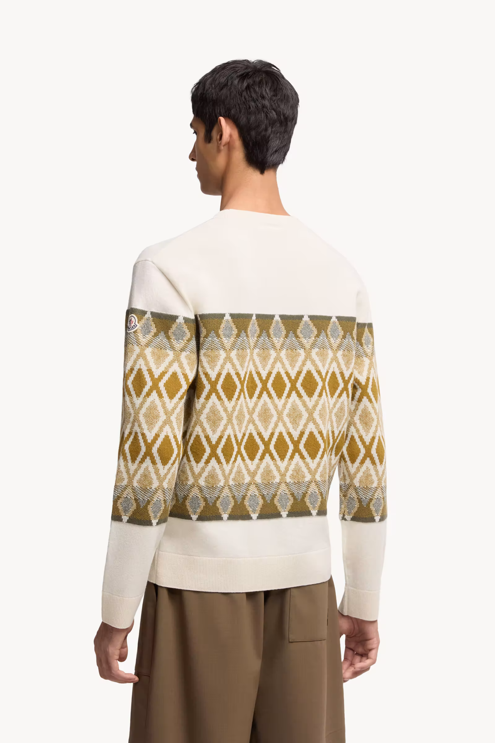 Rhombus Pattern Wool Sweater