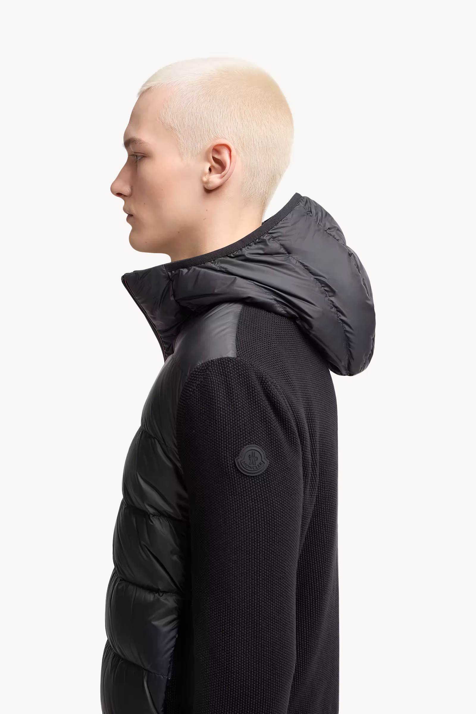 Padded Cotton Zip-Up Hoodie