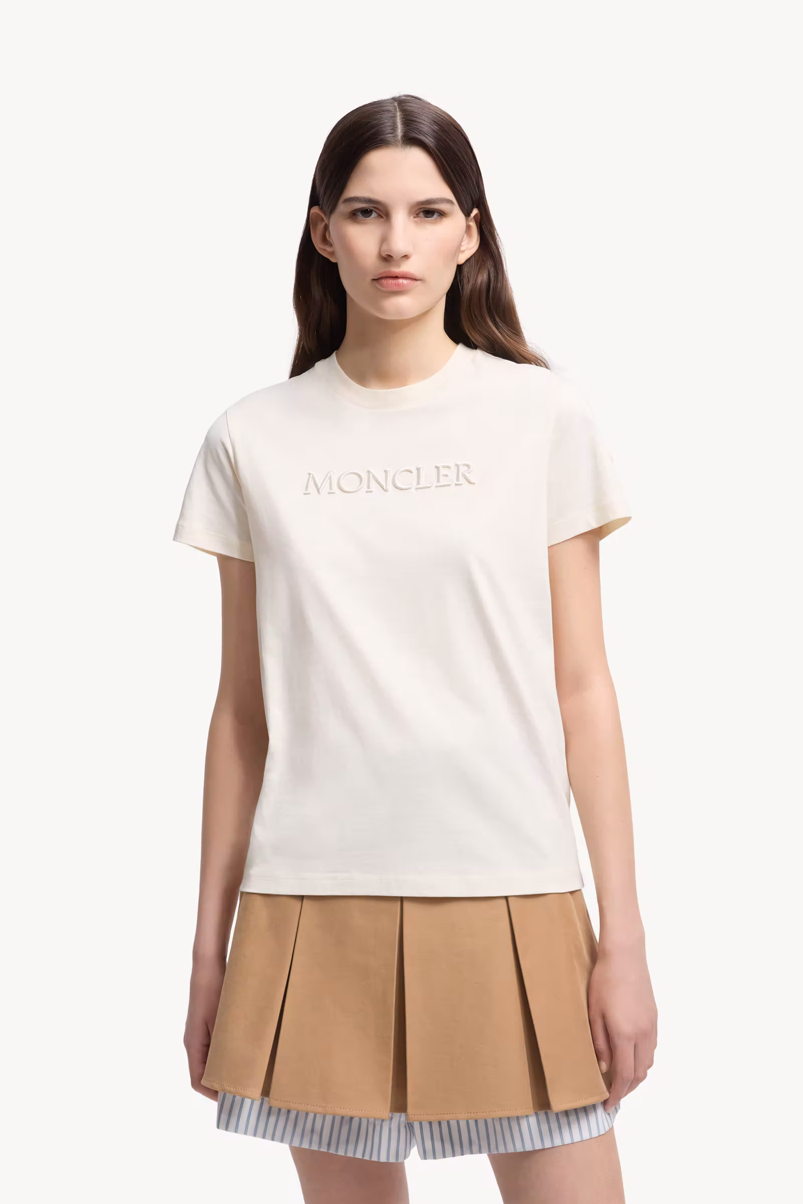 Embroidered Tonal Logo Cotton T-Shirt