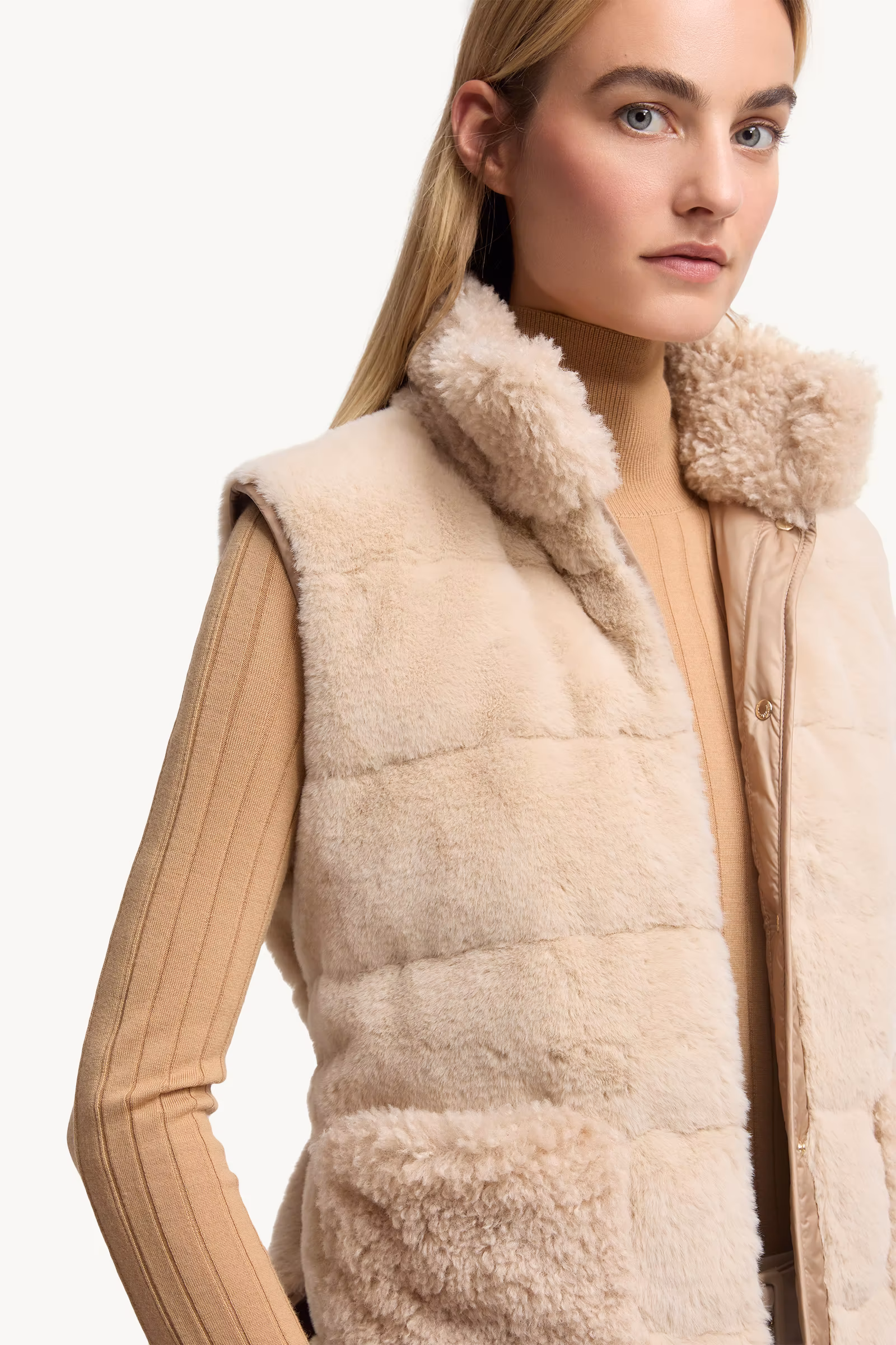Joui Faux Fur & Teddy Down Vest