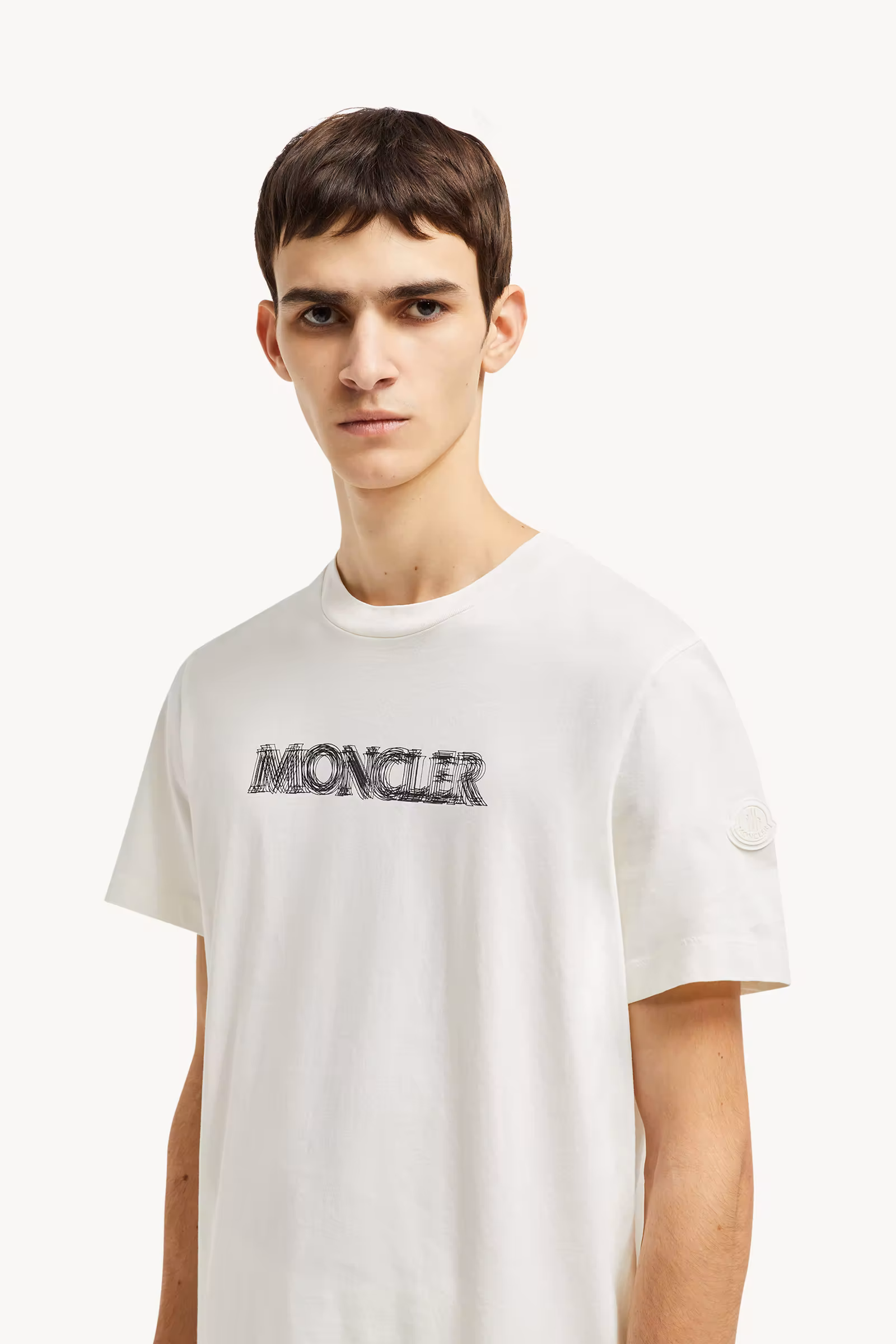 Blurred Logo Cotton T-Shirt