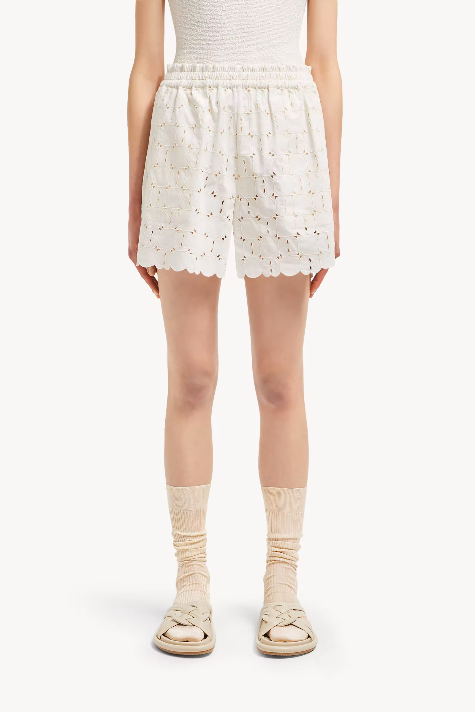 Broderie Anglaise Shorts