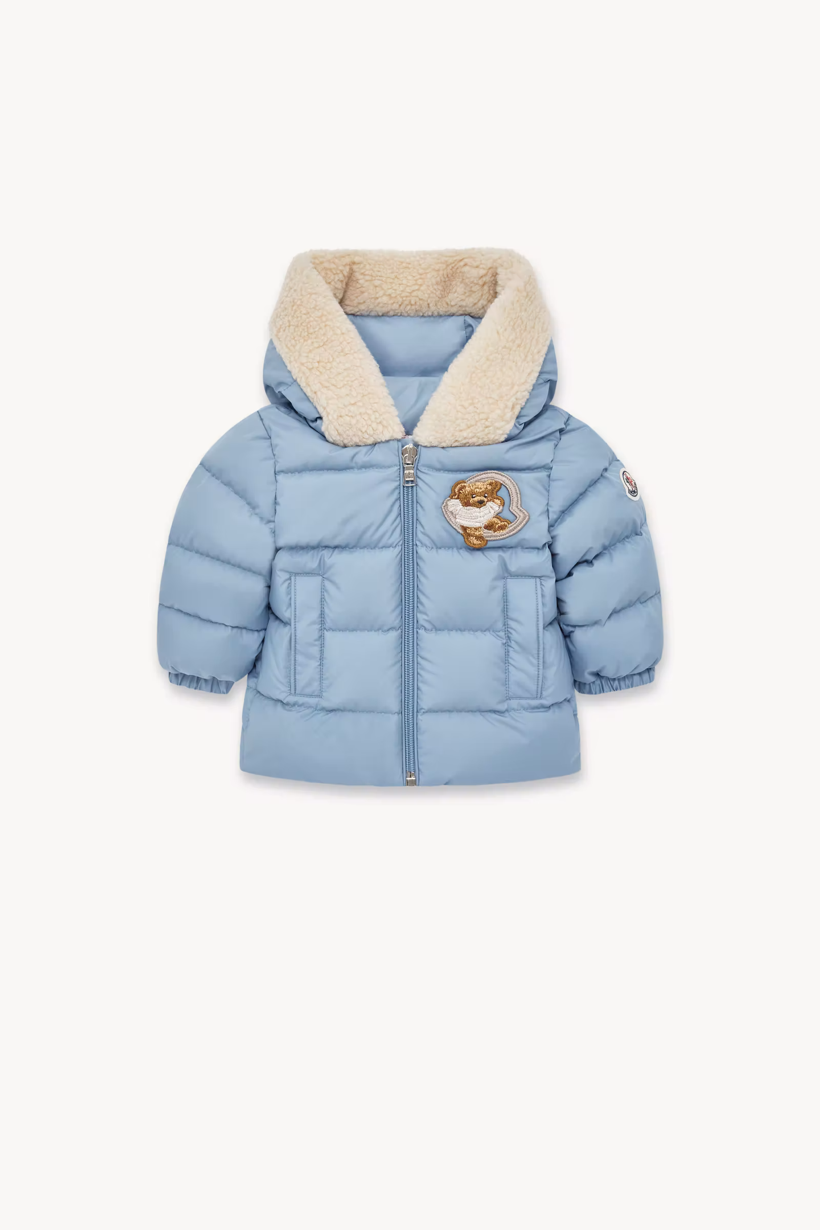 Kesimur Teddy-Trimmed Hooded Down Jacket