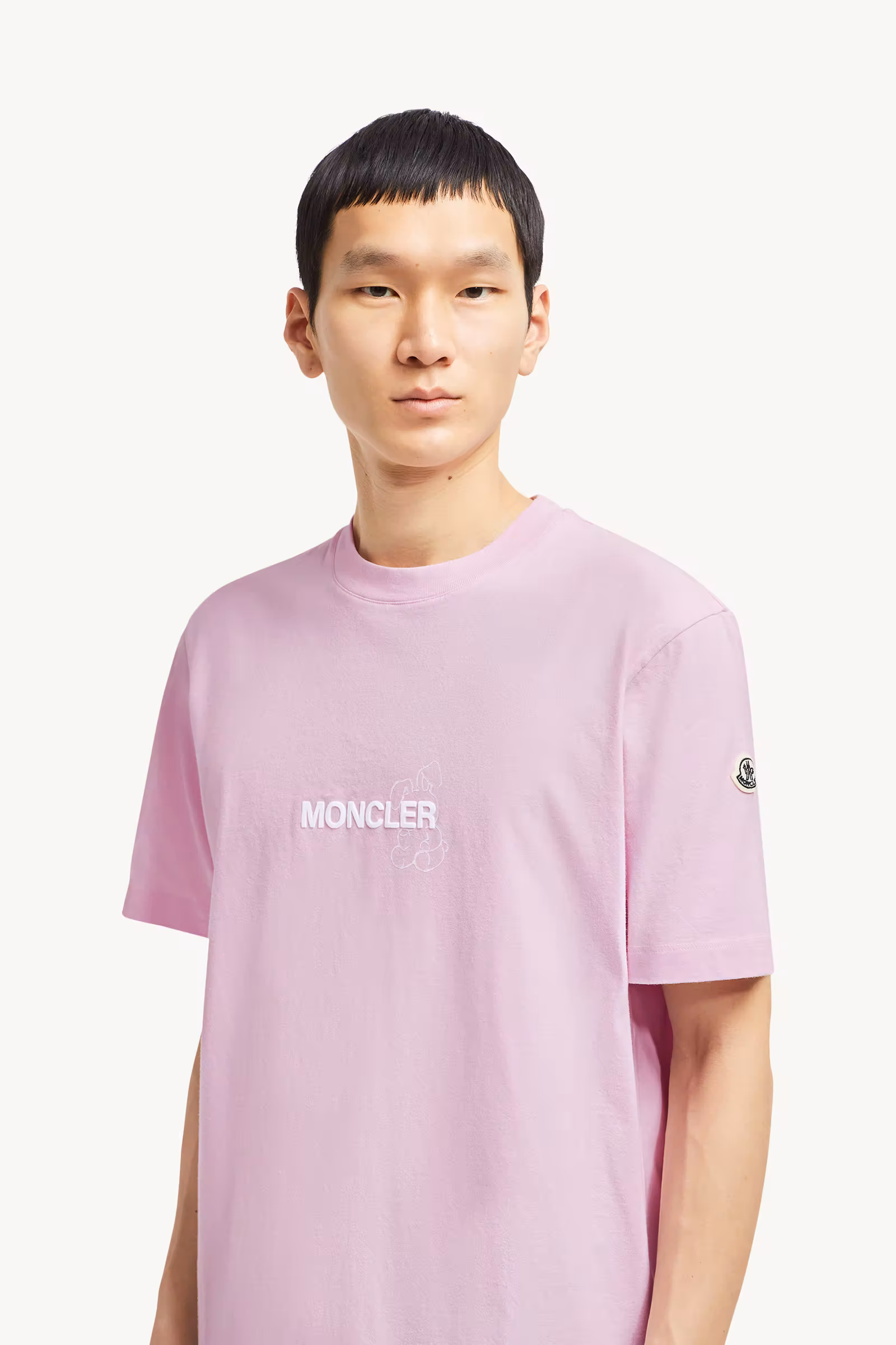 Moncler x FRGMT Cartoon Logo Cotton T-Shirt