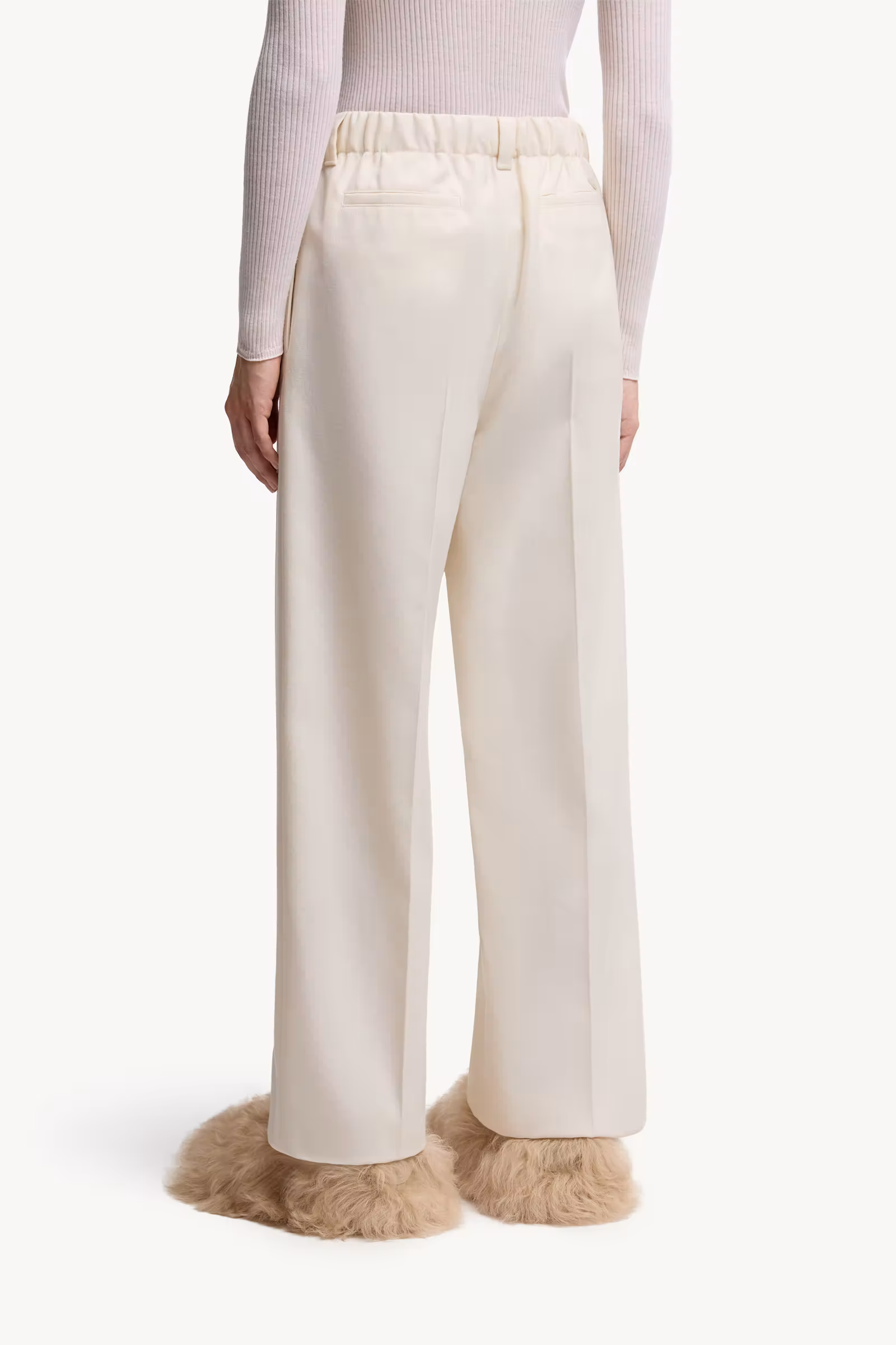 Wool Gabardine Tailored Pants