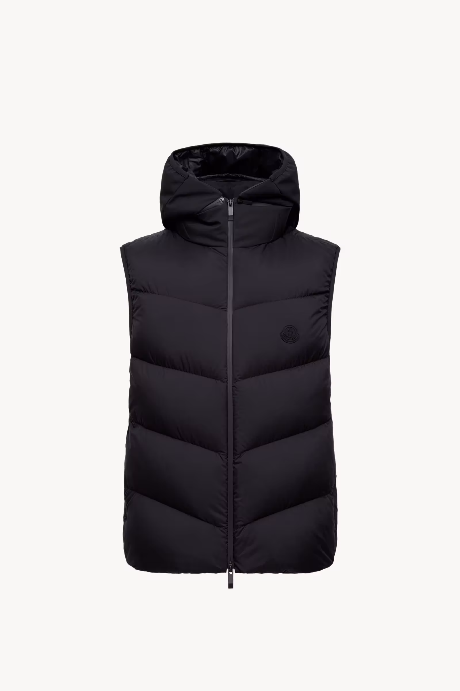 Guersac Diagonal-Quilted Hooded Down Vest