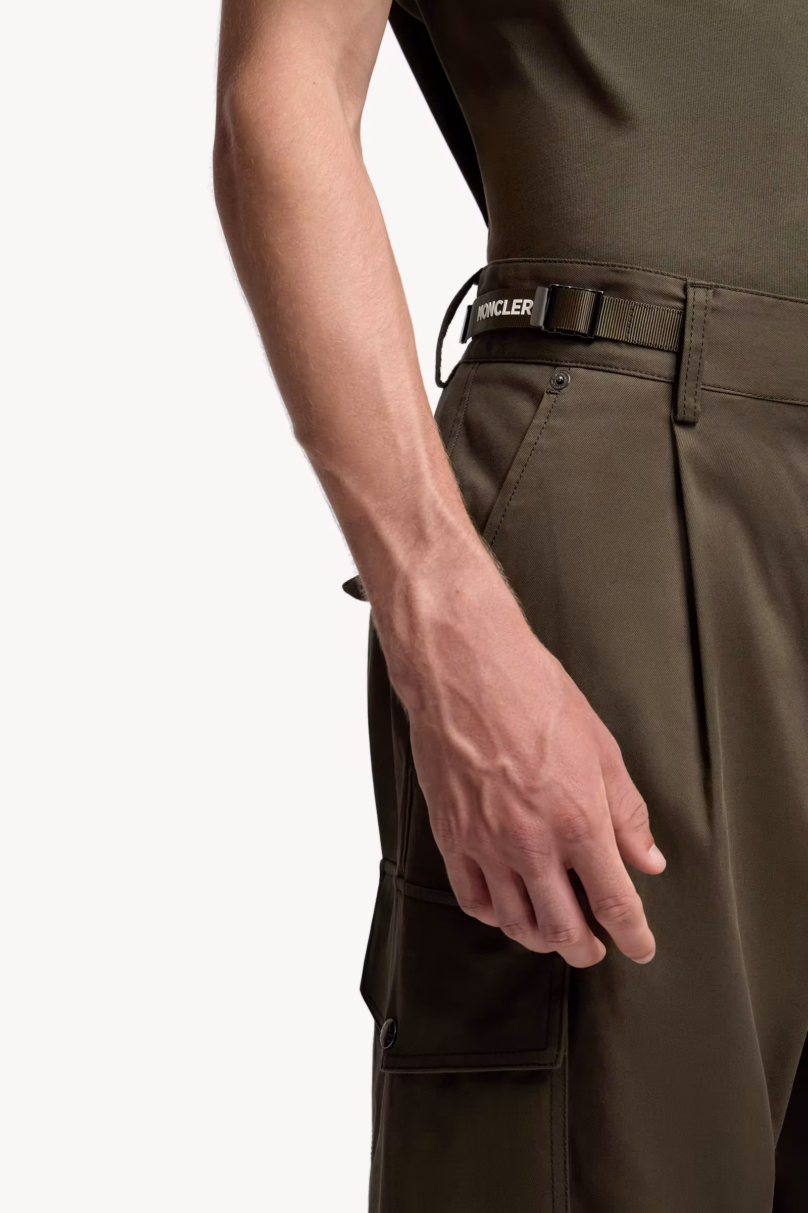 Cotton Gabardine Cargo Pants