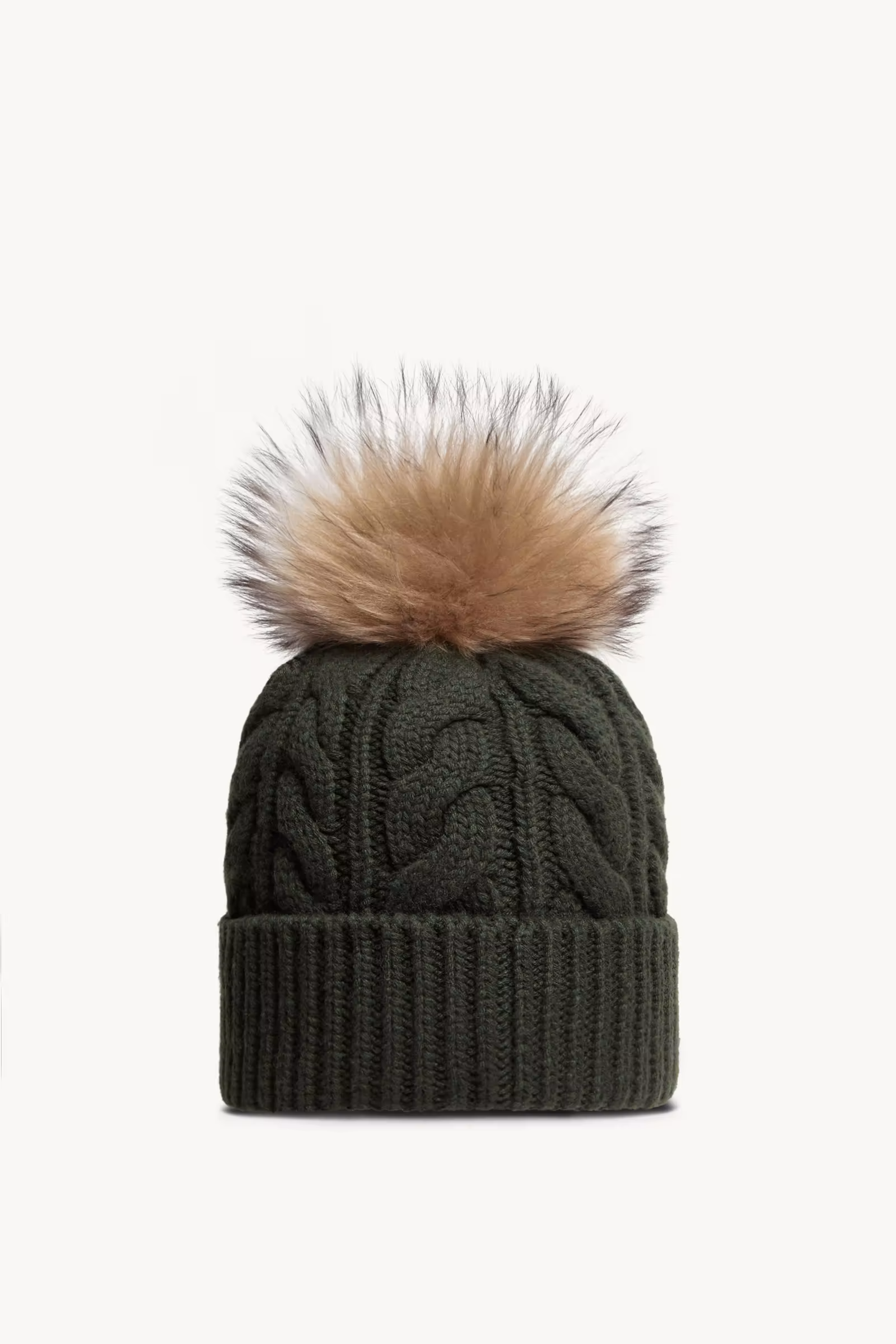 Wool & Cashmere Beanie with Pom Pom