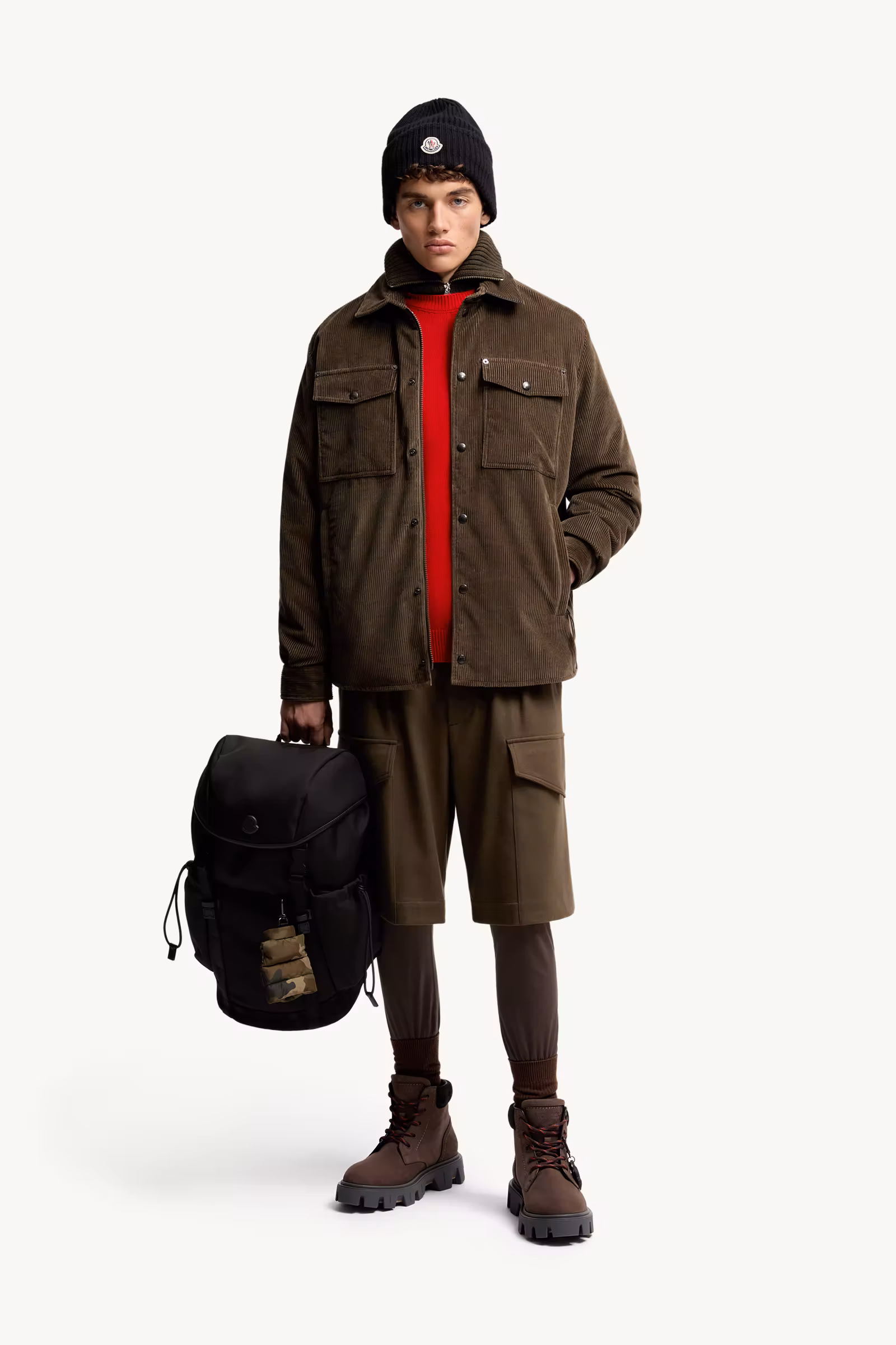 Ambroisie Corduroy Down Shirt Jacket