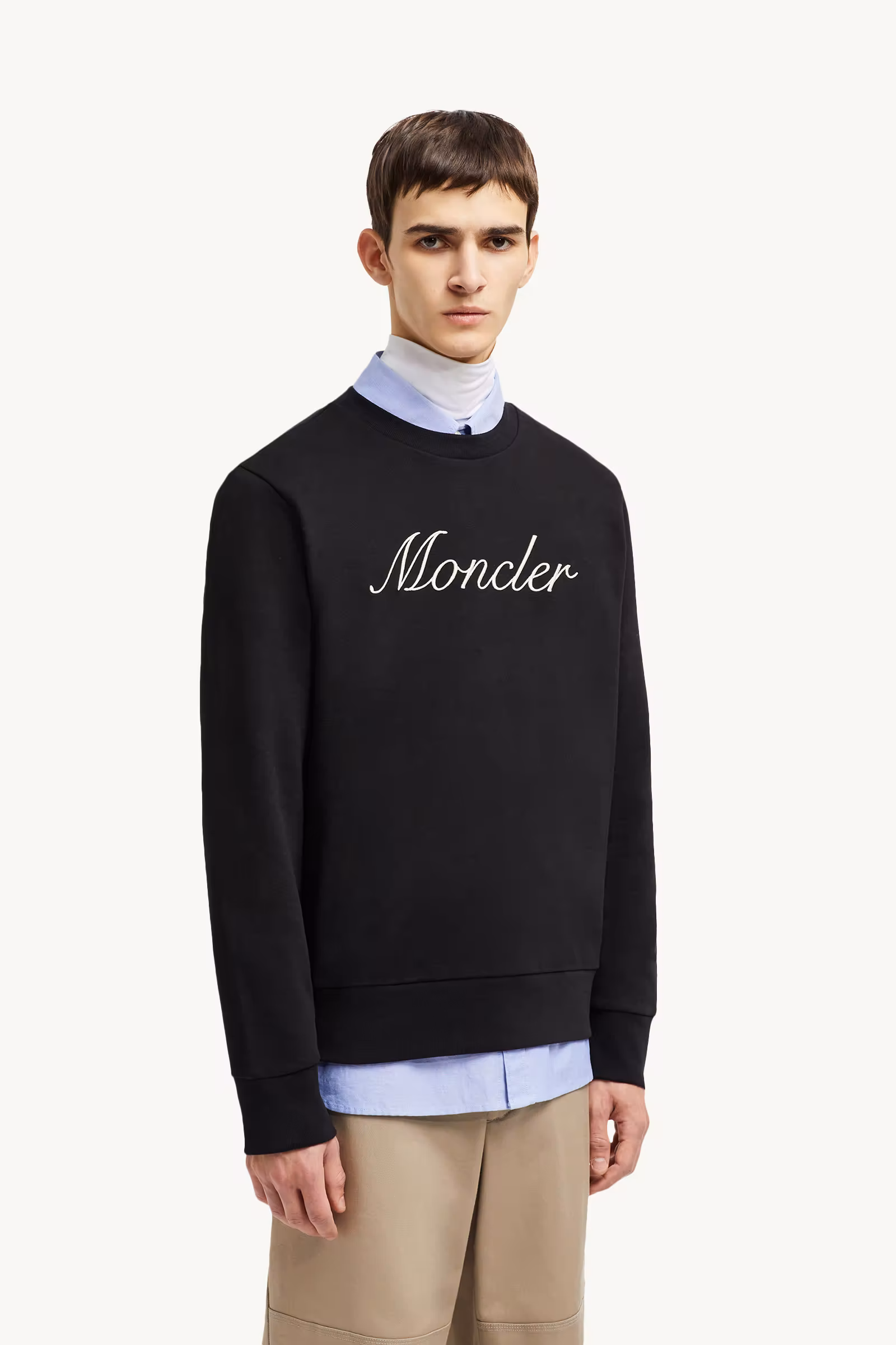 Embroidered Logo Cotton Sweatshirt