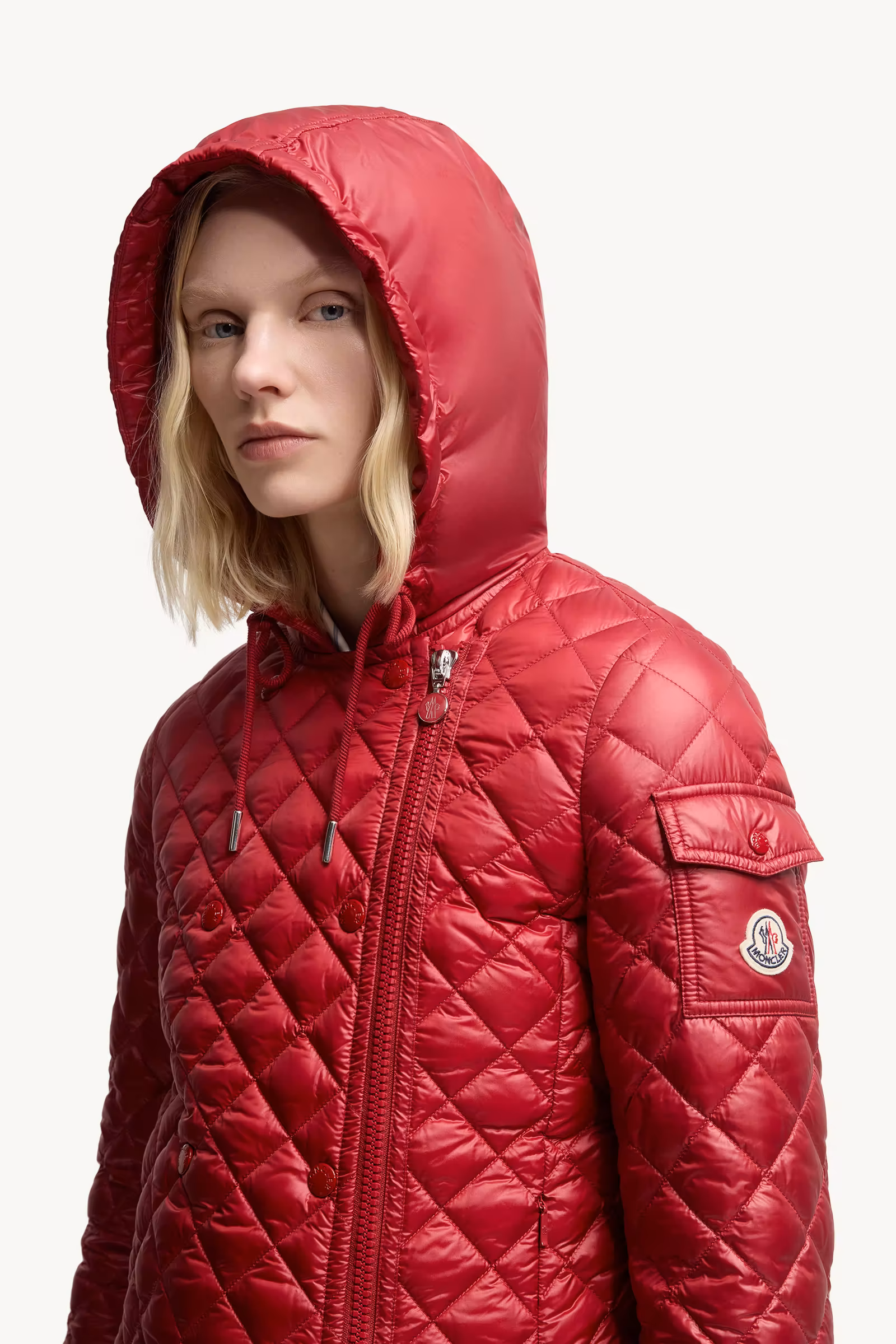 Corbelin Diamond-Quilted Hooded Short Down Jacket