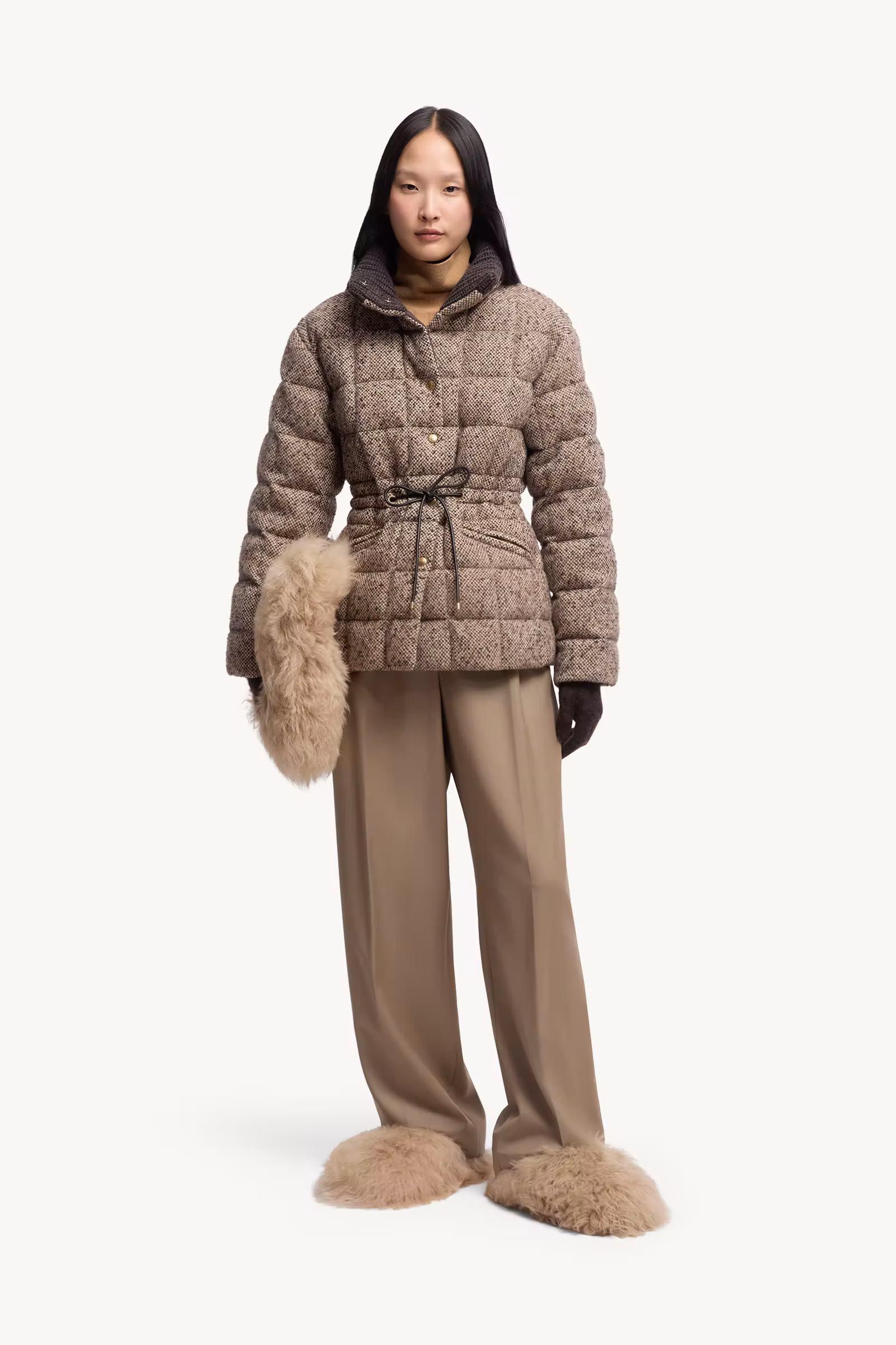 Wool Gabardine Tailored Pants