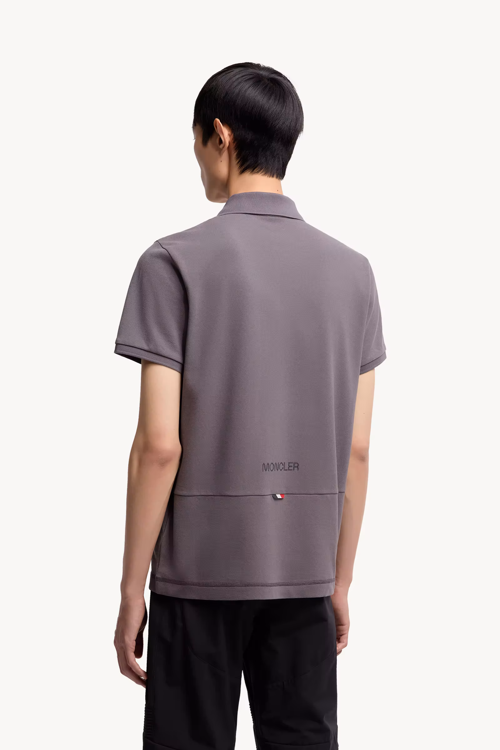 Logo Patch Cotton Piquet Polo Shirt
