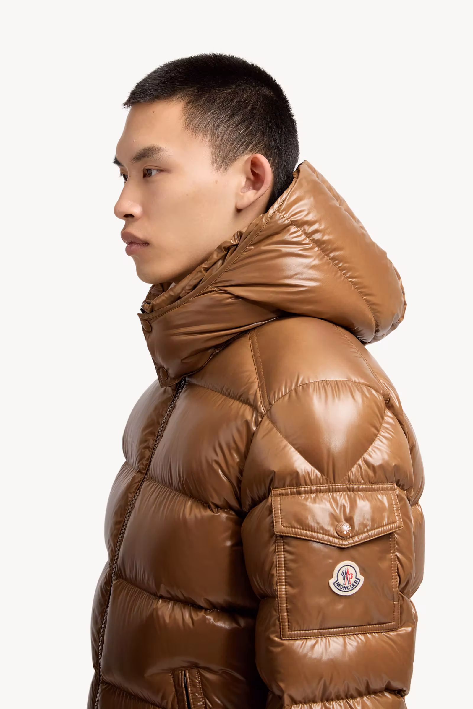 Moncler Maya Hooded Short Down Jacket
