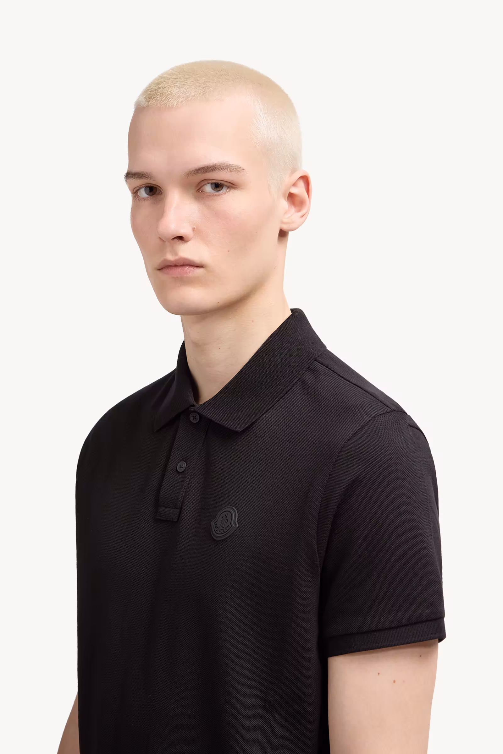 Logo Patch Cotton Piquet Polo Shirt