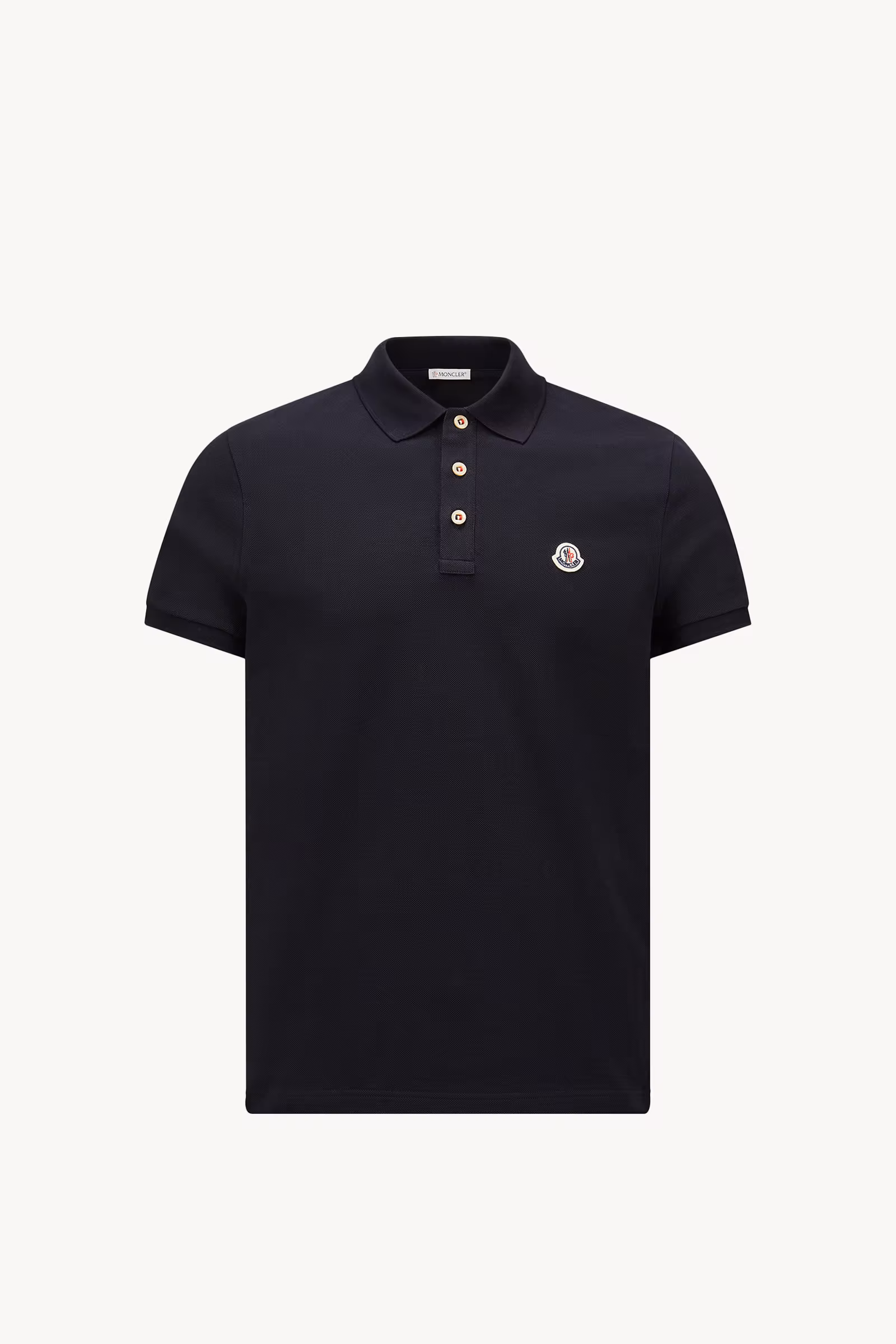 Logo Patch Cotton Polo Shirt