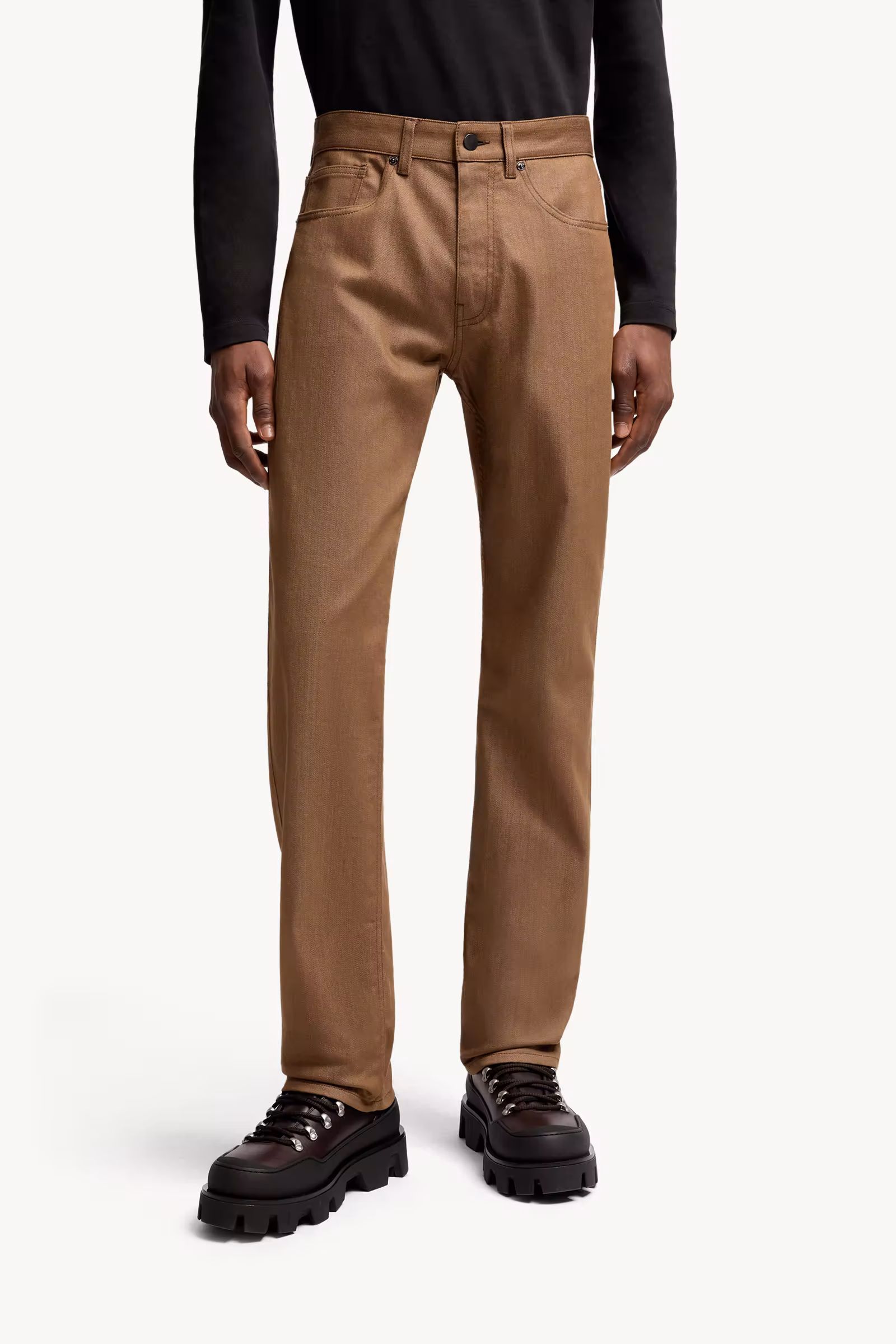 Straight Leg Denim Jeans