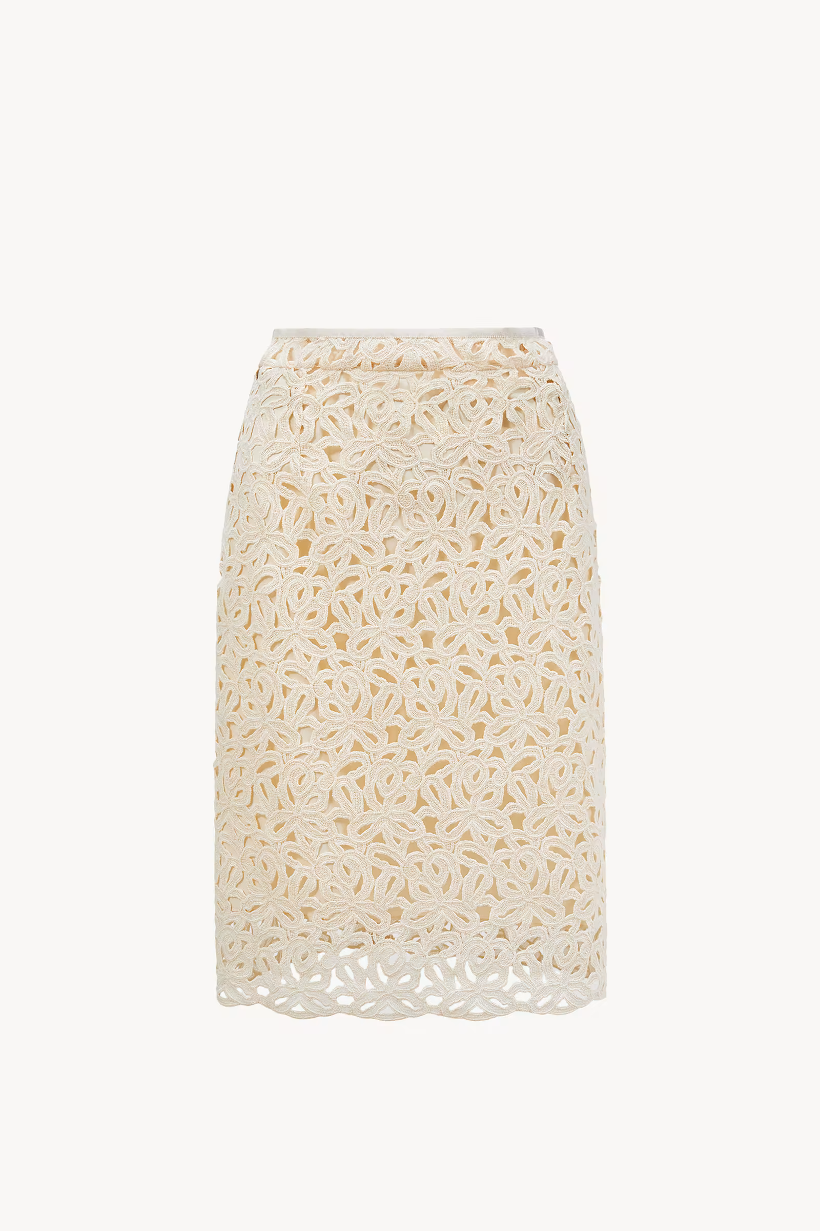 Macramé Knee-Length Skirt