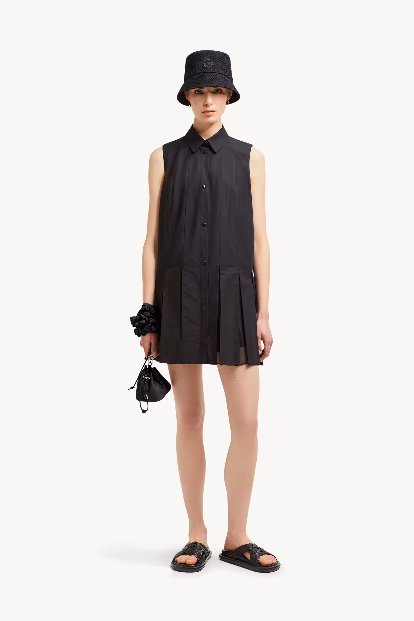 Cotton & Silk Mini Shirt Dress