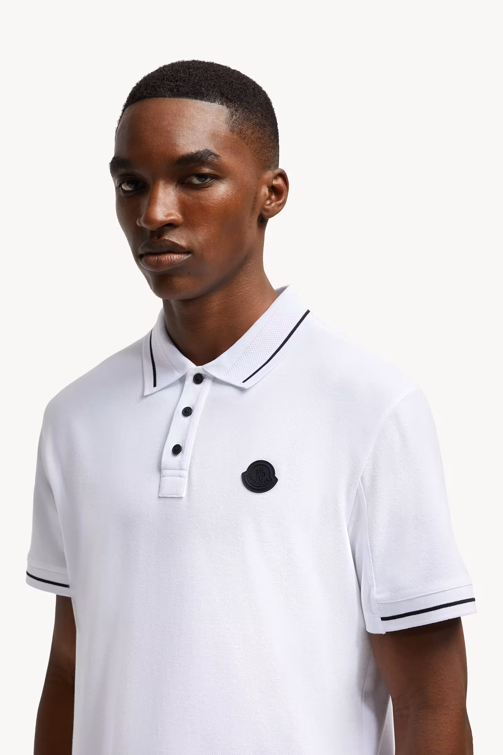 Logo Patch Cotton Polo Shirt
