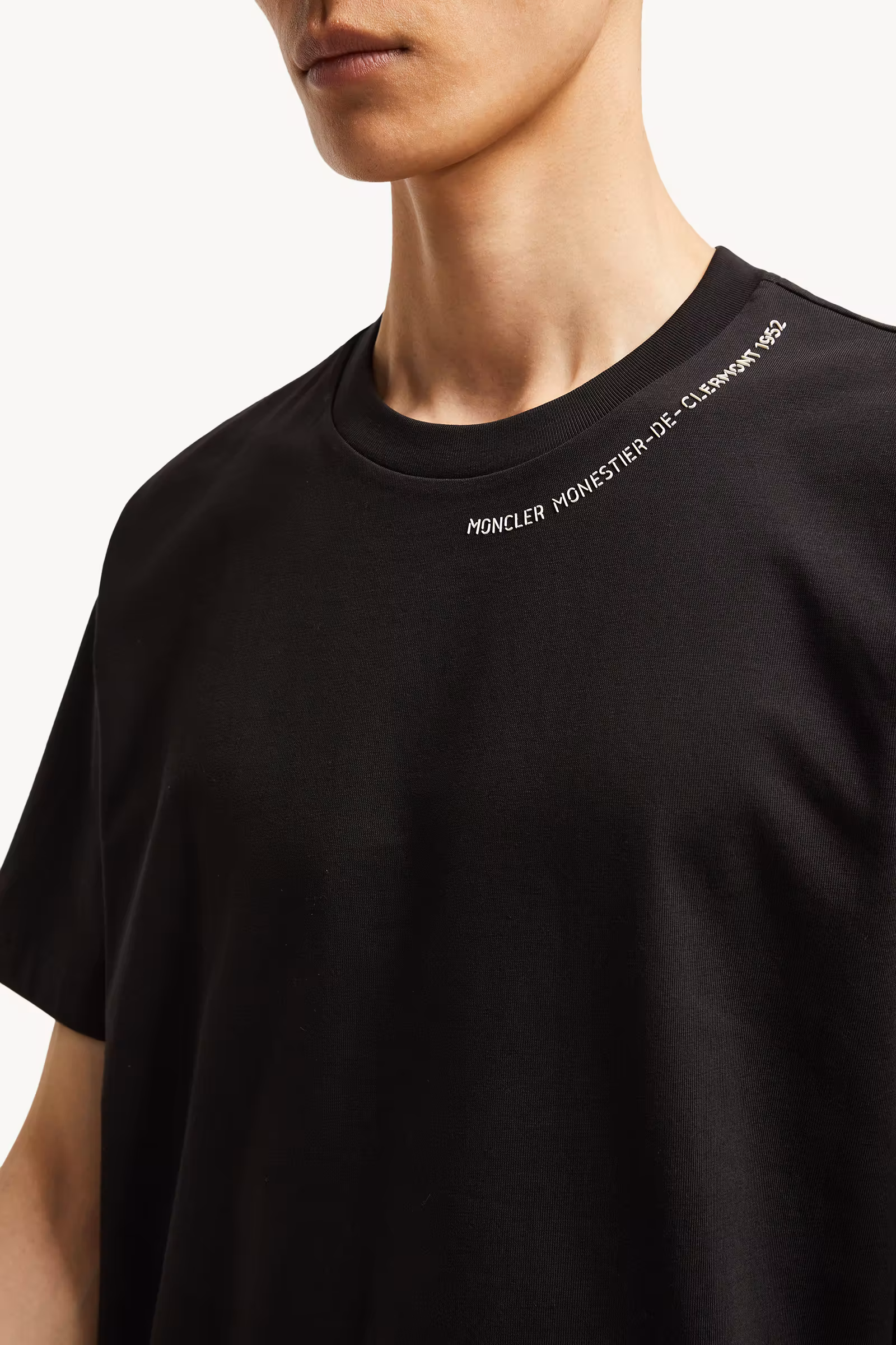 Embossed Logo Cotton T-Shirt