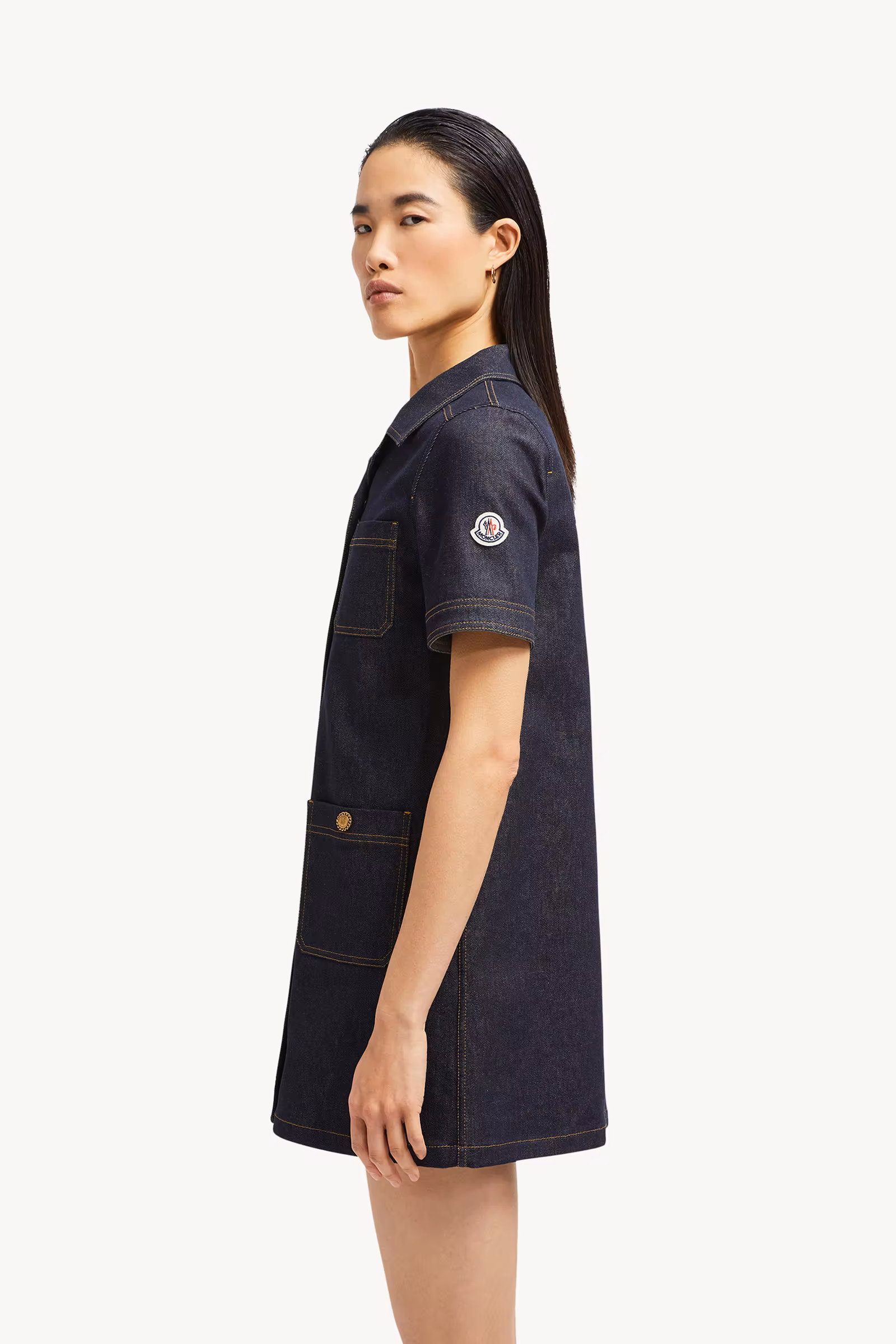 Denim Mini Shirt Dress